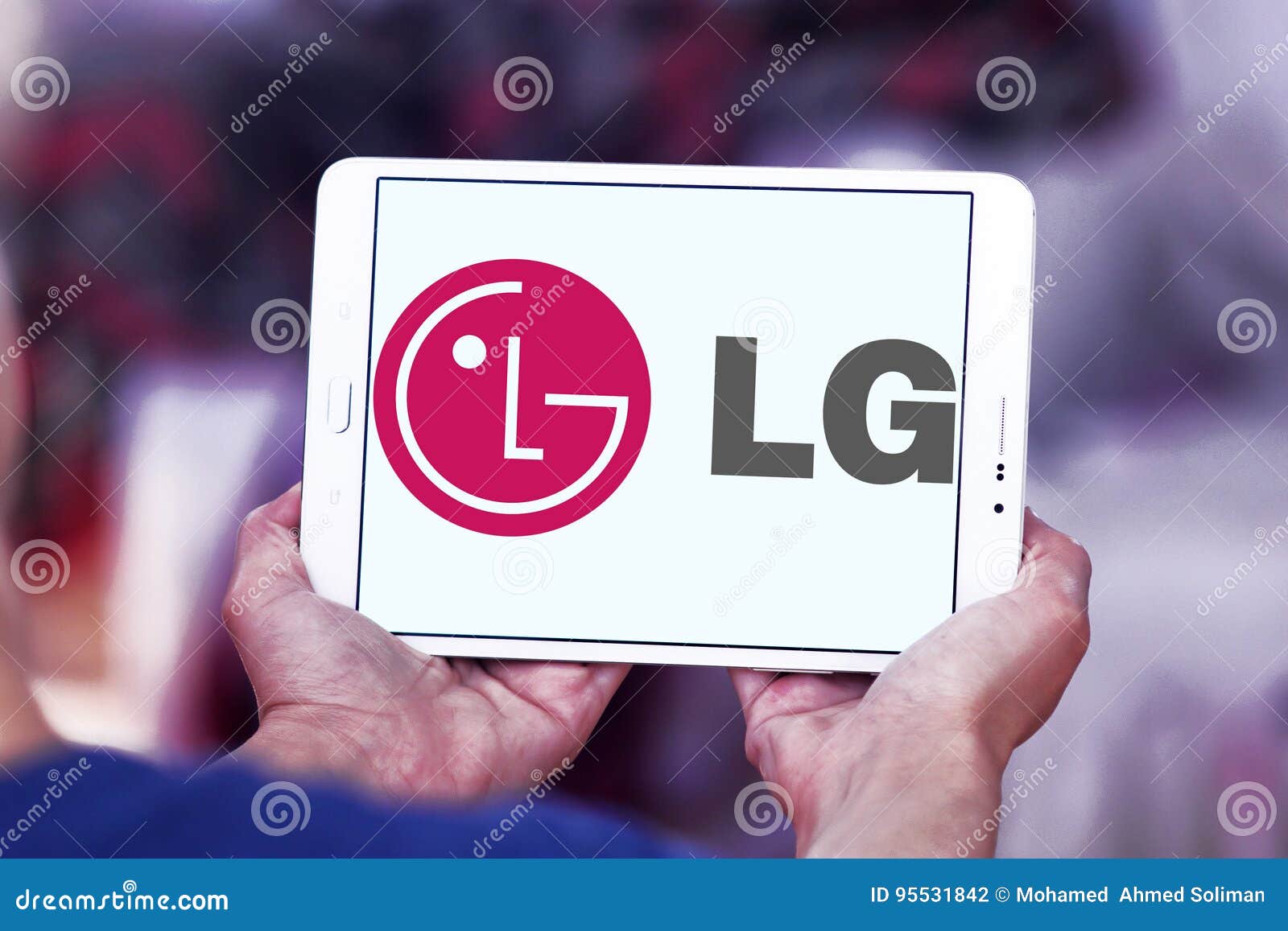 LG company logo editorial photography. Image of icon 95531842