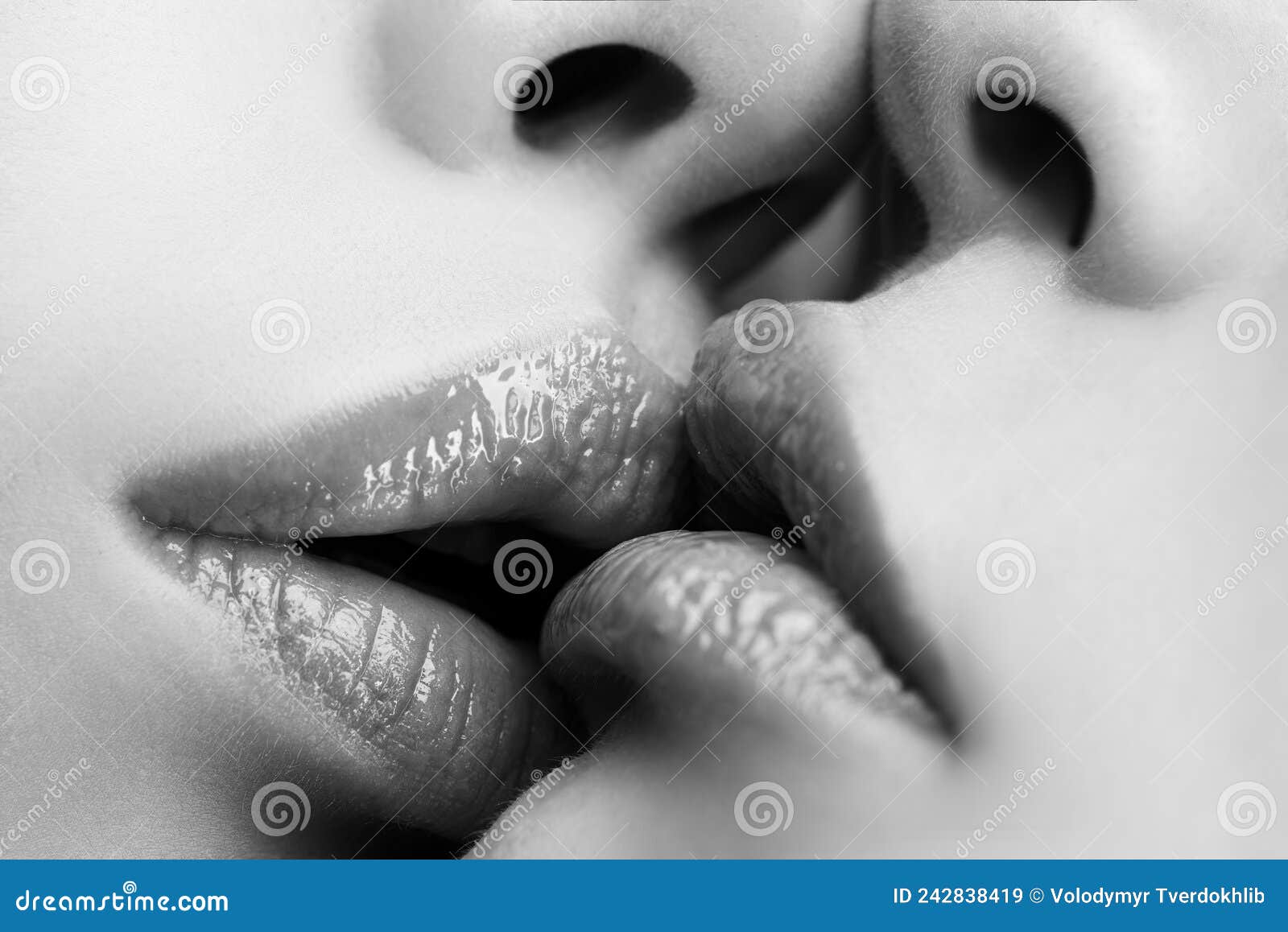 1600px x 1158px - Lgbt Couple. Lesbian Kissing. Kiss Red Lips. Mouth. Stock Image - Image of  kisses, foreplay: 242838419