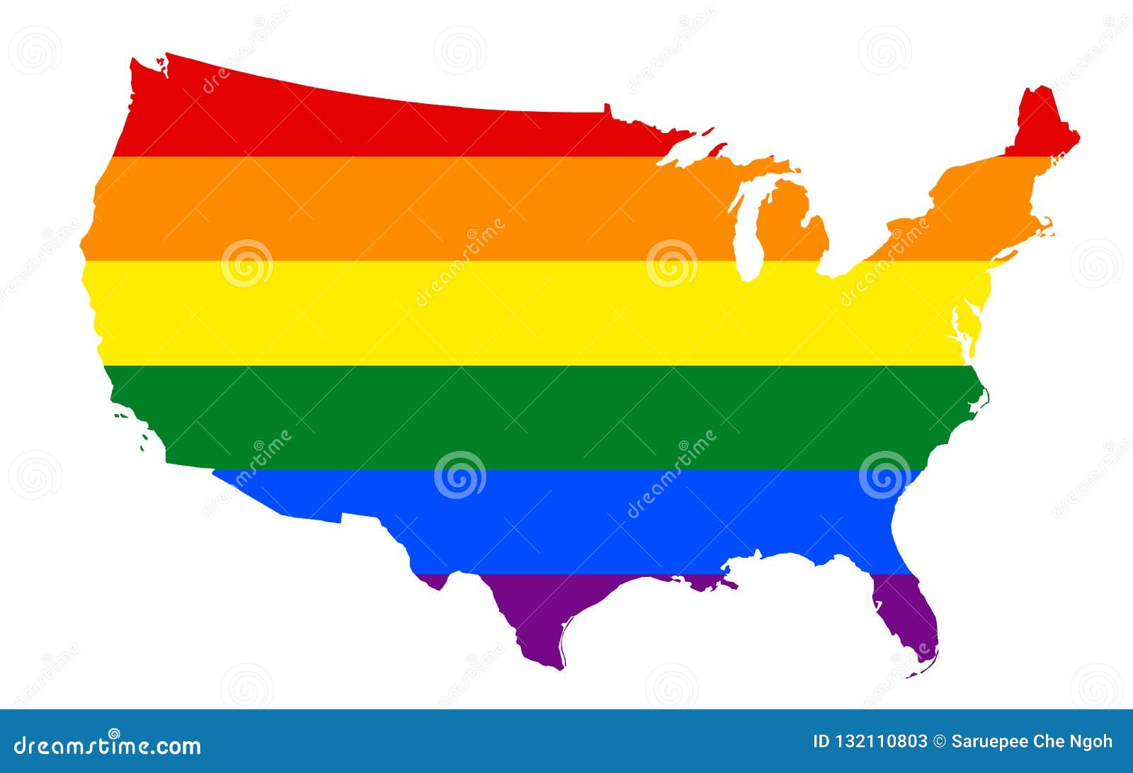 Lgbt Flag Map Vector Rainbow Map In Colors Of Lgbt Lesbian Gay Bisexual And Transgender Pride Flag Stock Vector Illustration Of Country Colors