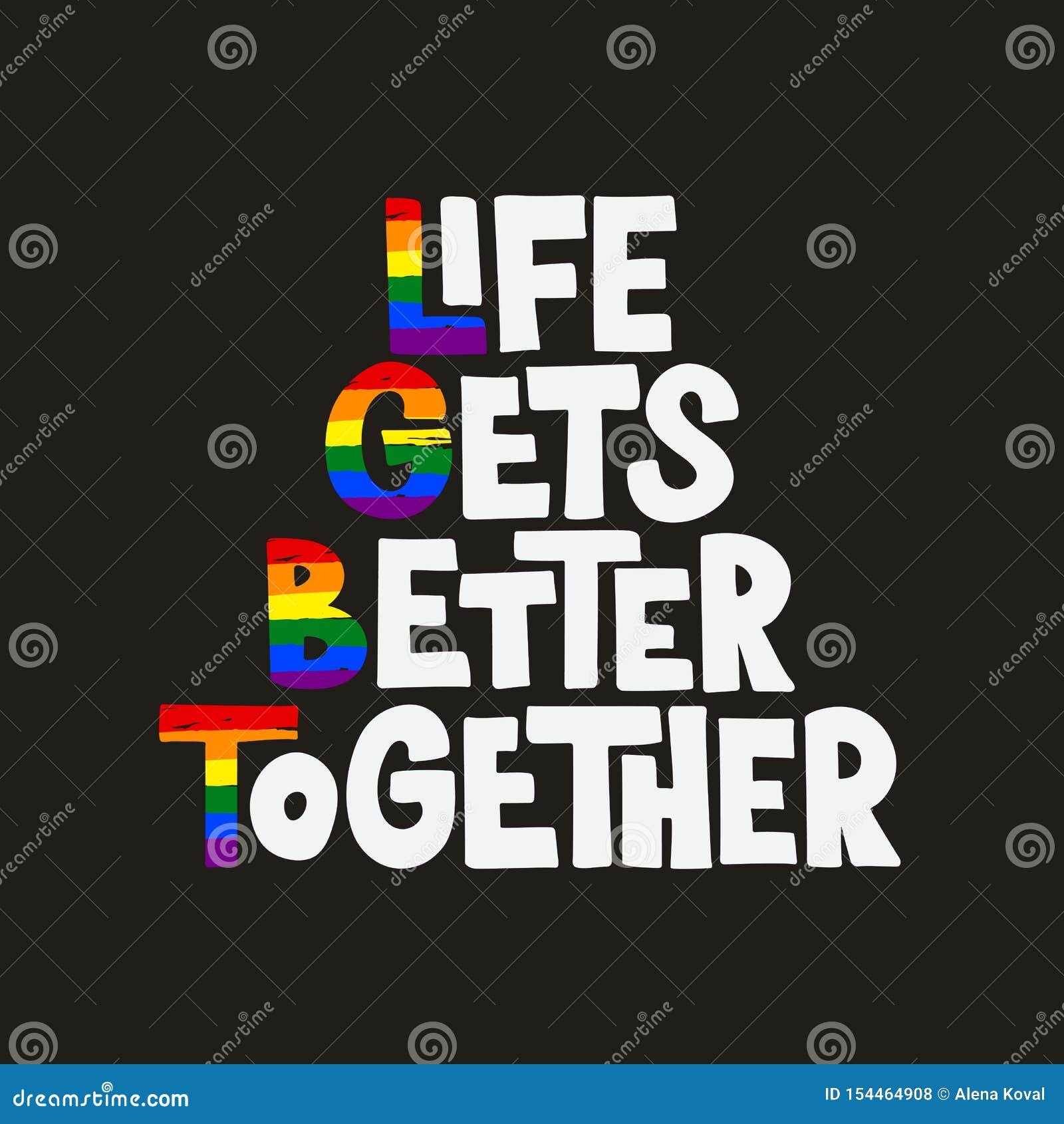 lgbt lettering typography
