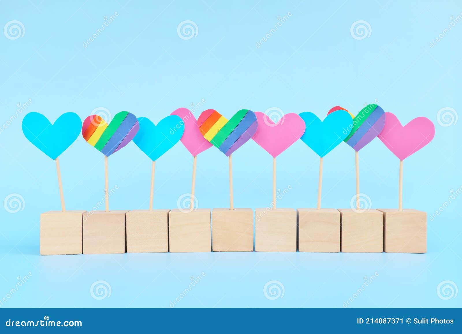 LGBT or LGBTQ Gender Equality, Inclusion and Diversity Concept. Rainbow  Flag Color Heart Shape Stock Image - Image of belongingness, color:  214087371