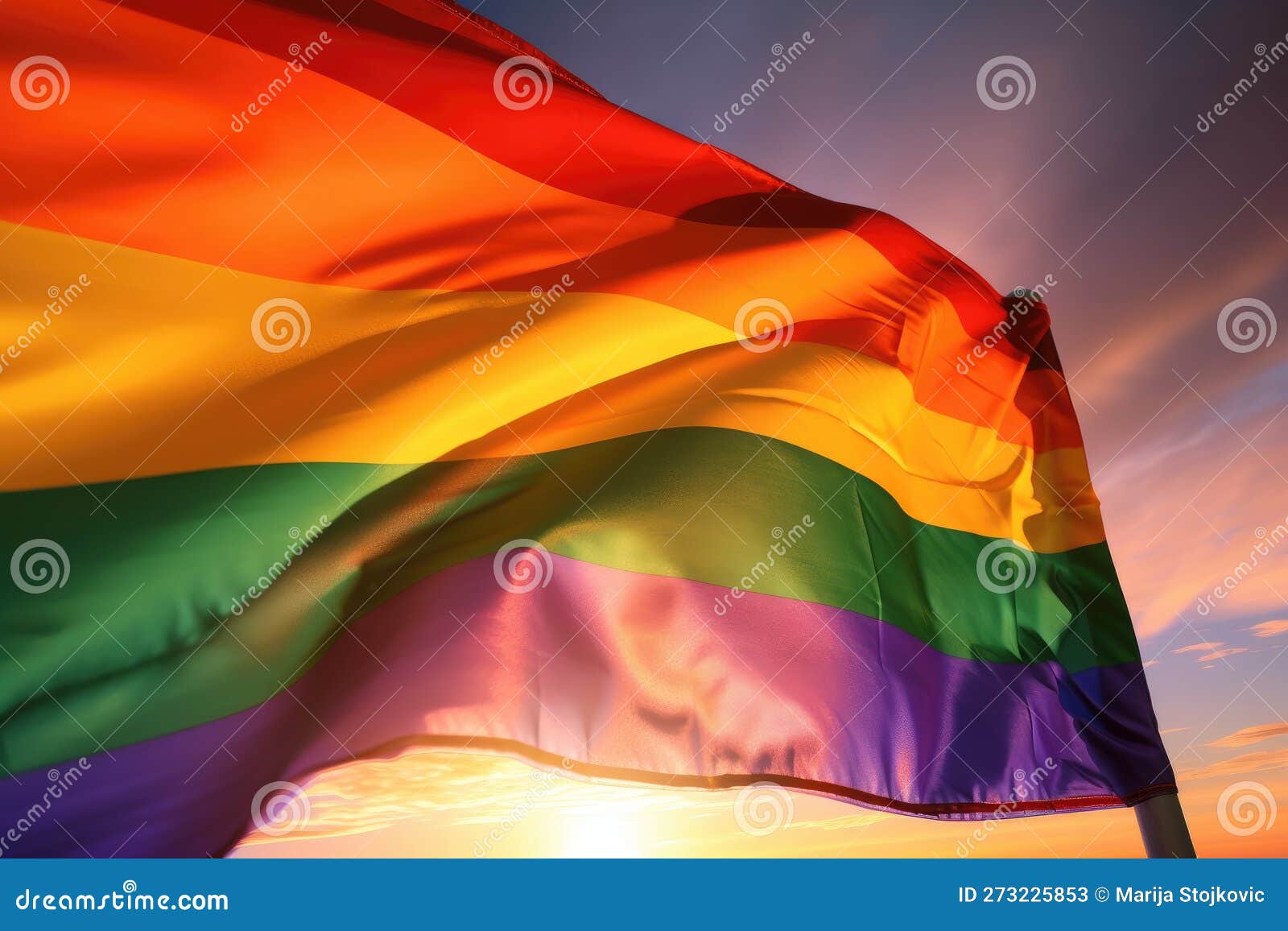 LGBT Rainbow Background. LGBTQ Gay Pride Rainbow Flag Background