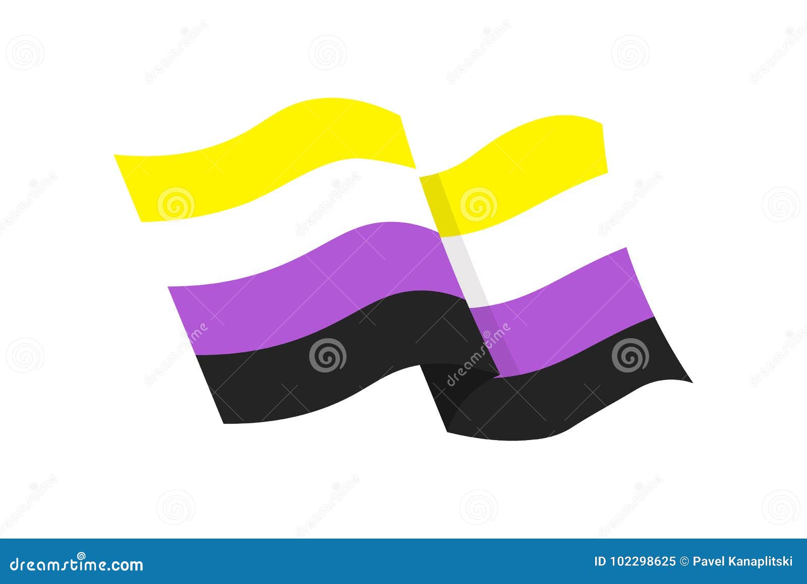 LGBT sexual identity pride flags collection. Rainbow lesbian gay bisexual  transgender non binary Stock Vector