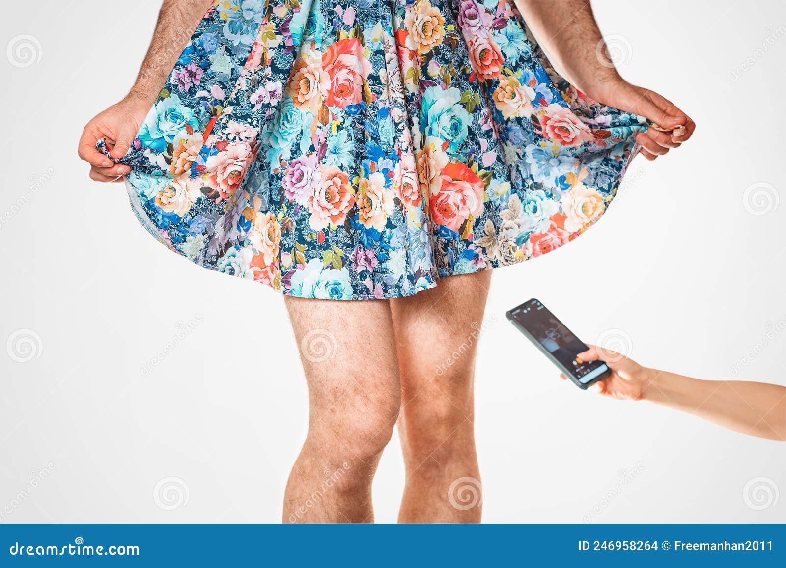 Peeping Skirt Stock Photos image picture