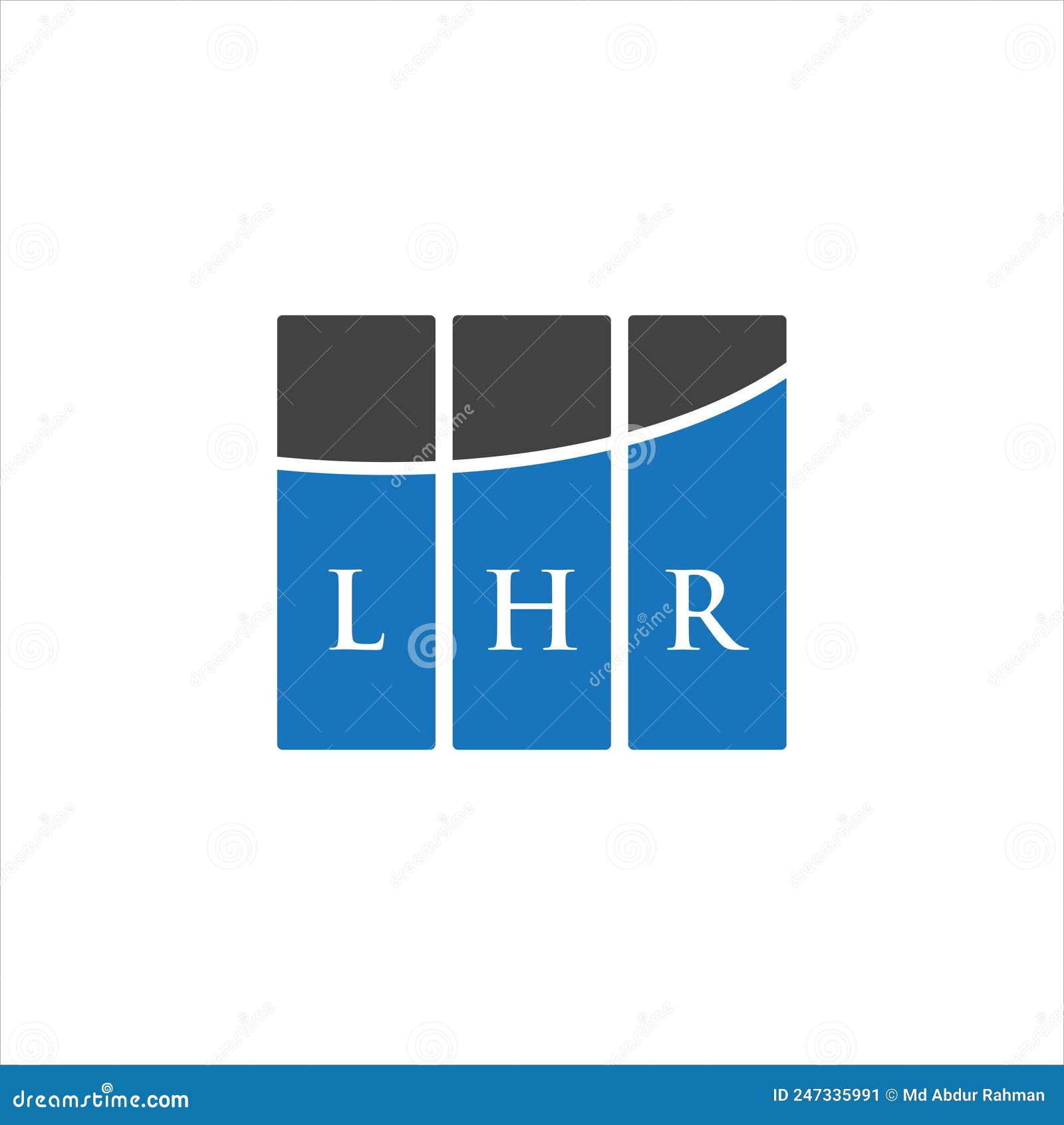 lhr letter logo  on white background. lhr creative initials letter logo concept. lhr letter 