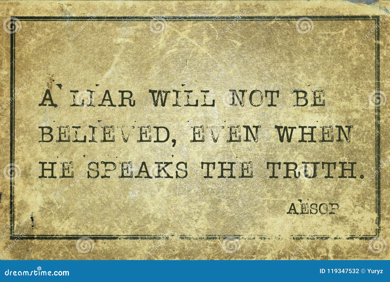 liar not be aesop