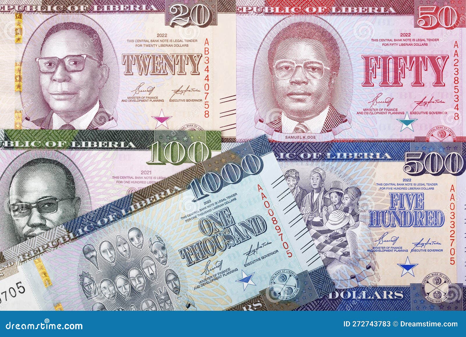 Liberian Money In A Magnifying Glass Royalty Free Stock Photography liberian-money-in-a-magnifying-glass-royalty-free-stock-photography