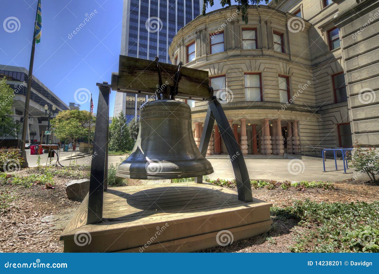 Liberty Bell at City Hall stock image. Image of city 14238201