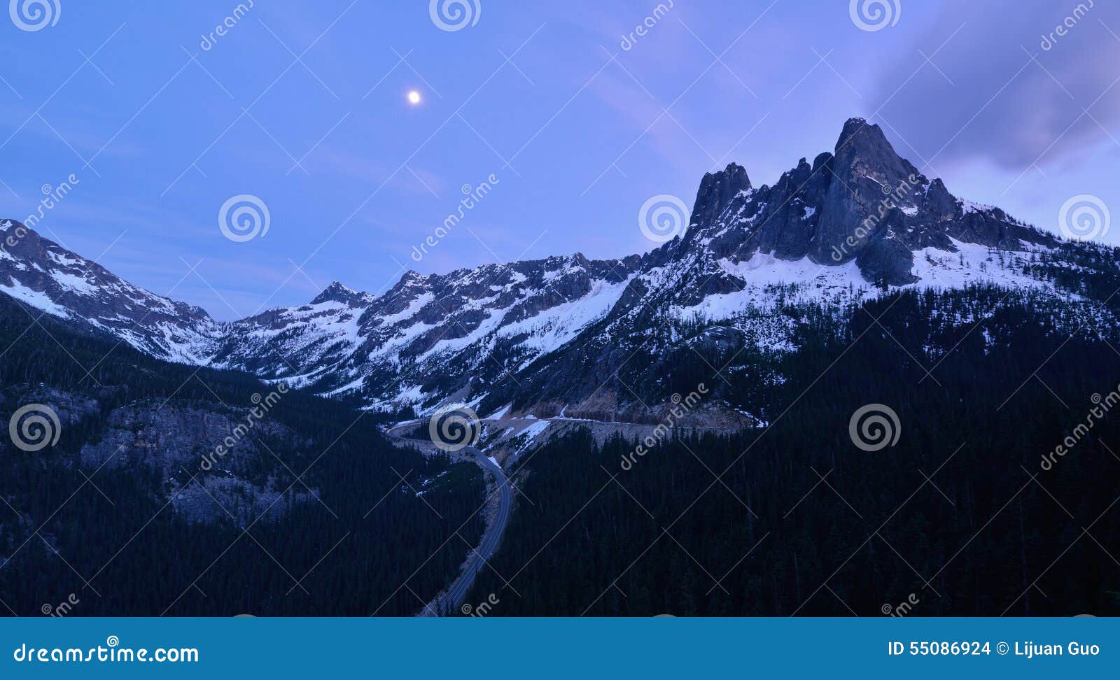 liberty bell and the early winter spires, north cascades