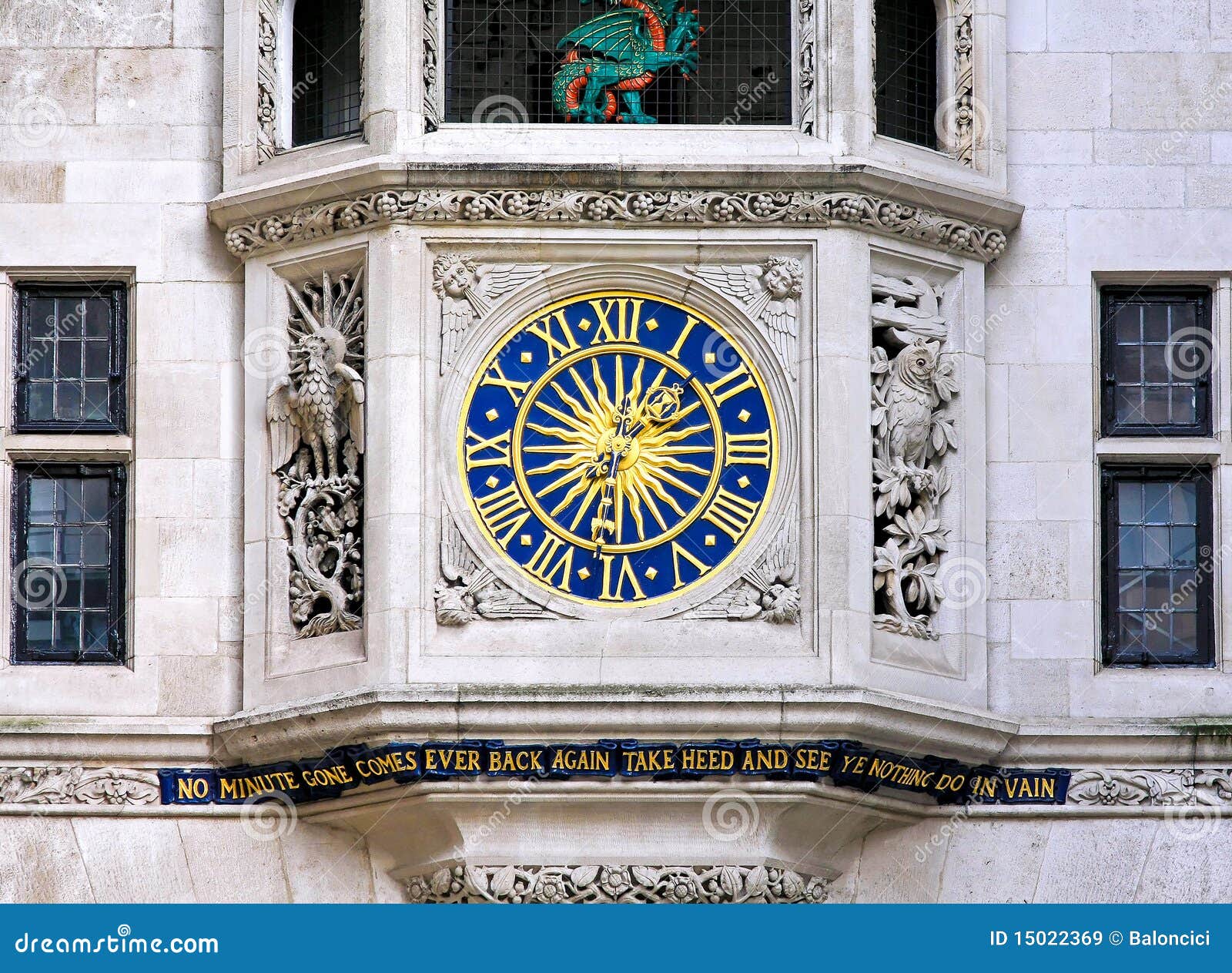 Liberty clock stock image. Image of antique, medieval 15022369