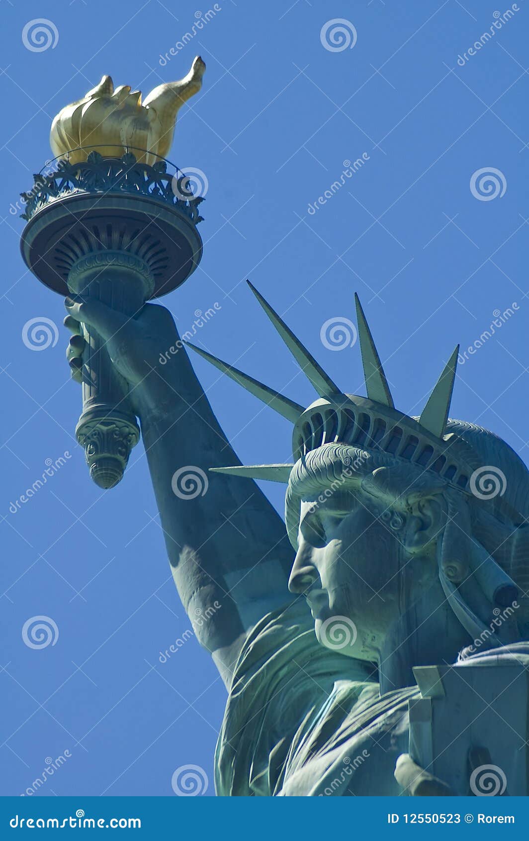 Liberty lady stock image. Image of landmark, head, travel 12550523