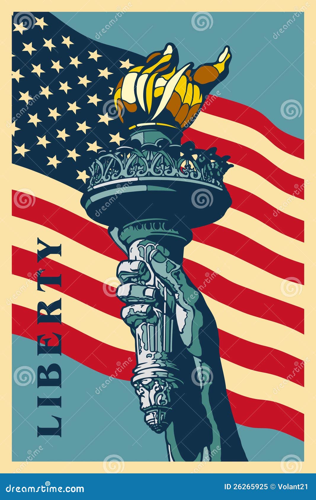 Liberty Torch. Royalty Free Stock Photo - Image: 26265925