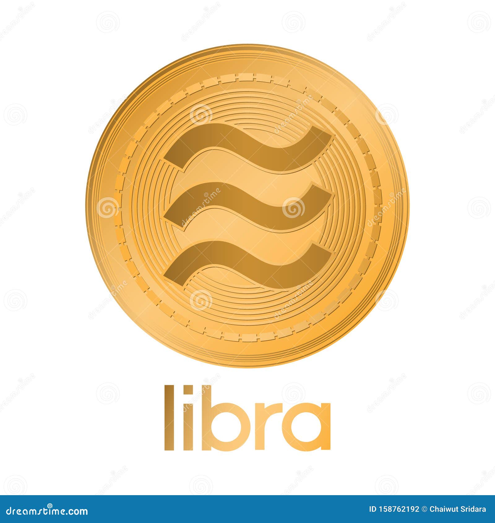 Libra Cryptocurrency Coin, Vector Illustration Editorial ...