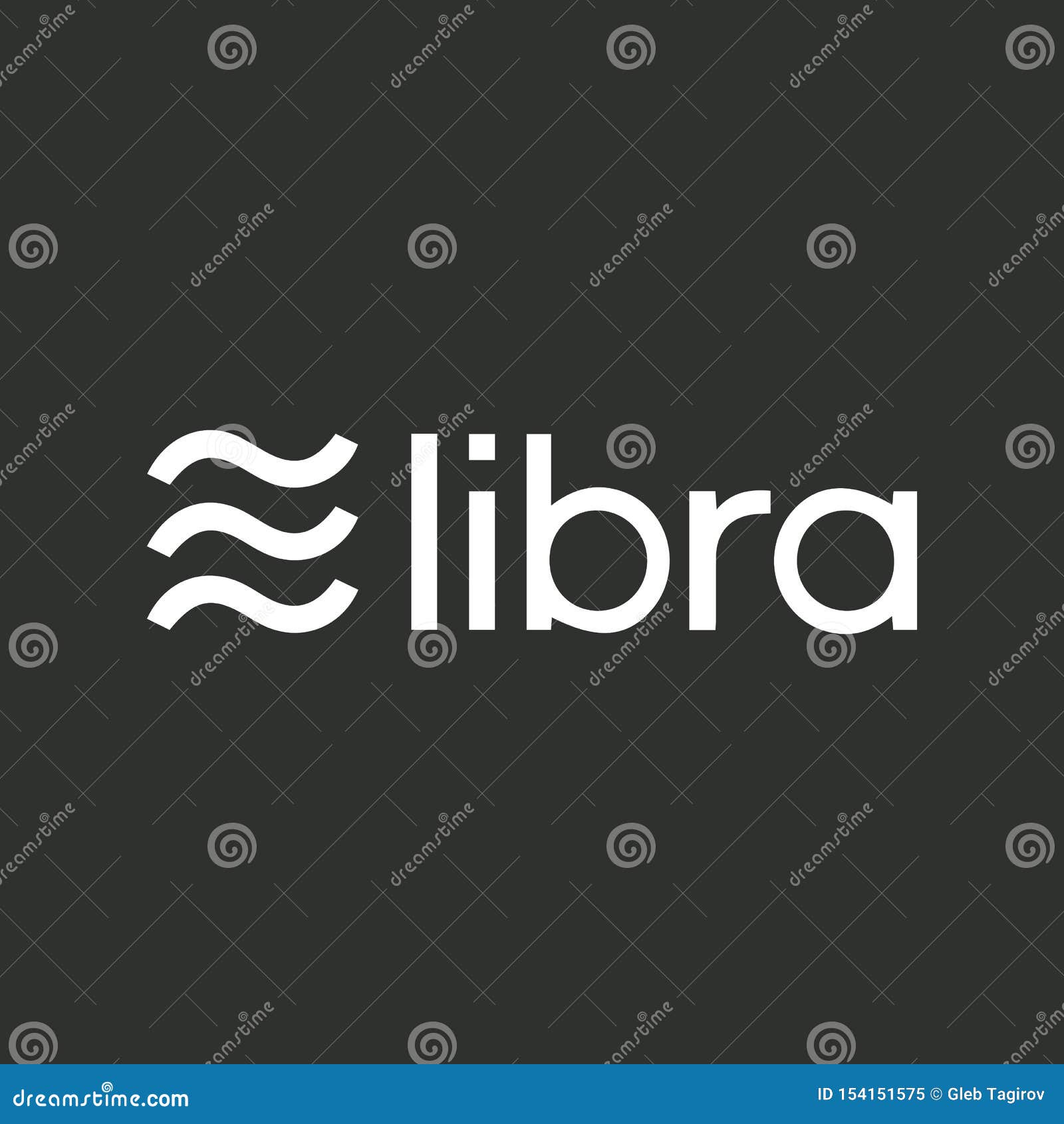 Libra Cryptocurrency. Vector Flat Icon Editorial Image - Illustration of  digital, cryptocurrency: 154151575