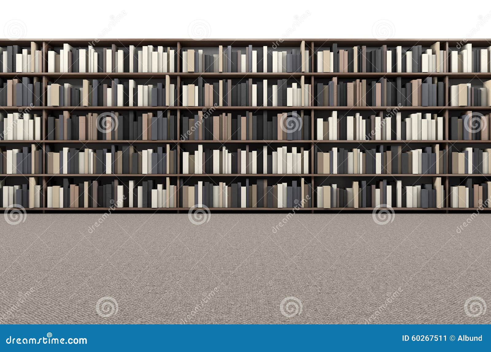 Library Bookshelf Aisle stock image. Image of hall, reference 60267511
