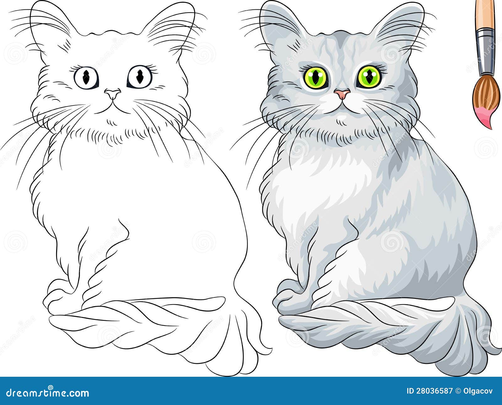 Libro da colorare del gatto di Tiffany