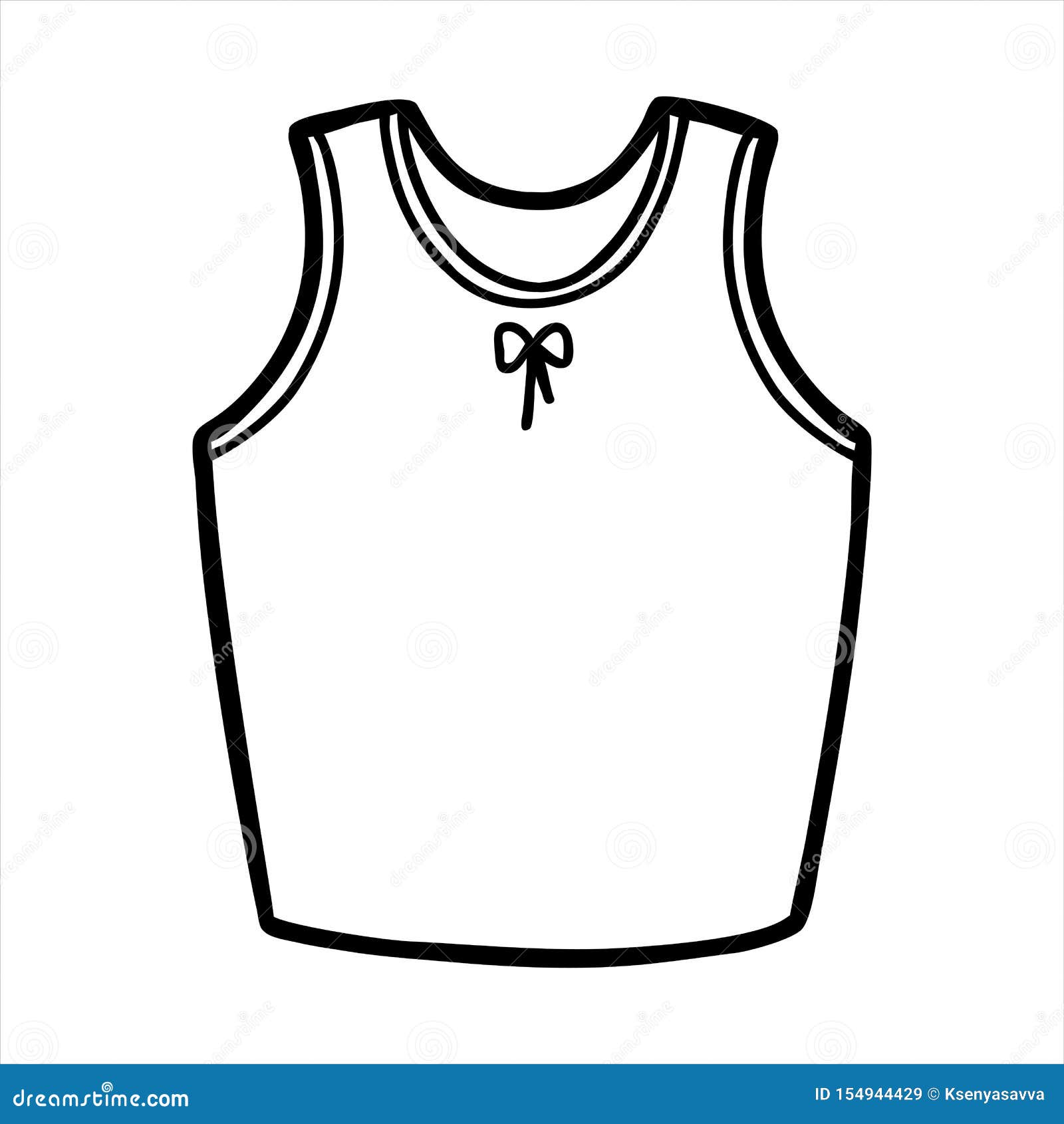 de colorear, top ilustración del vector. Ilustración de underclothes 154944429