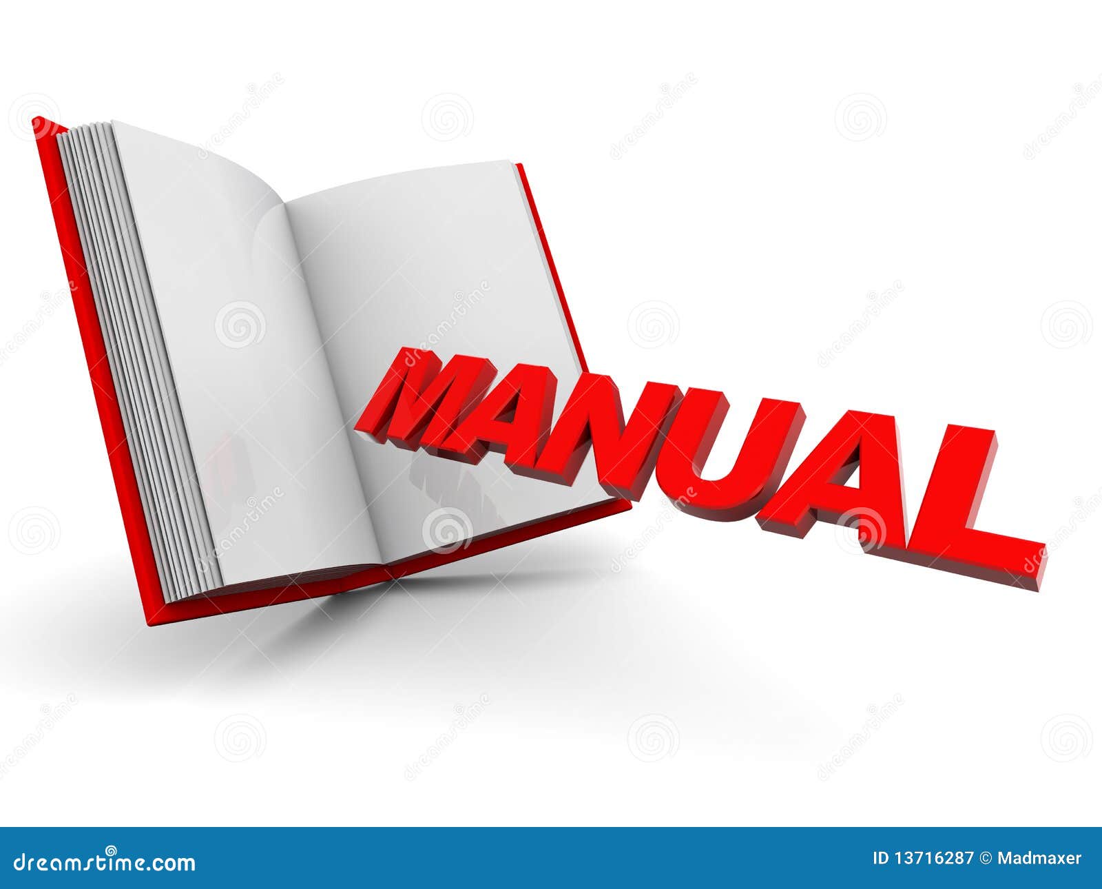 Libro manual stock de ilustración. Ilustración de manual - 13716287