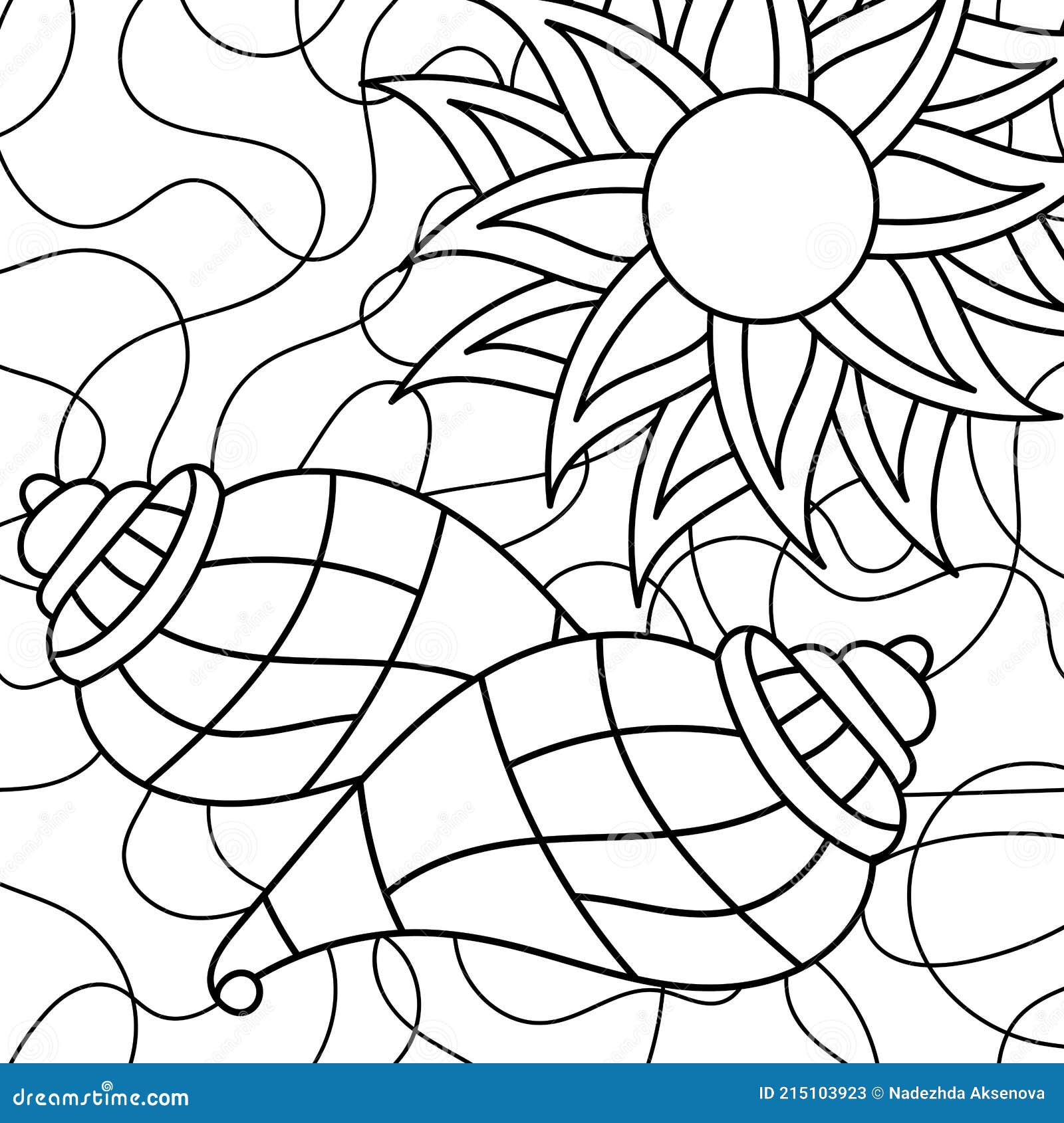 Libro Para Colorear Para Adultos Y Niños Mayores Mosaico Submarino. Diseño  Vectorial Marino Dibujado a Mano Stock de ilustración - Ilustración de  océano, garabatos: 215103923