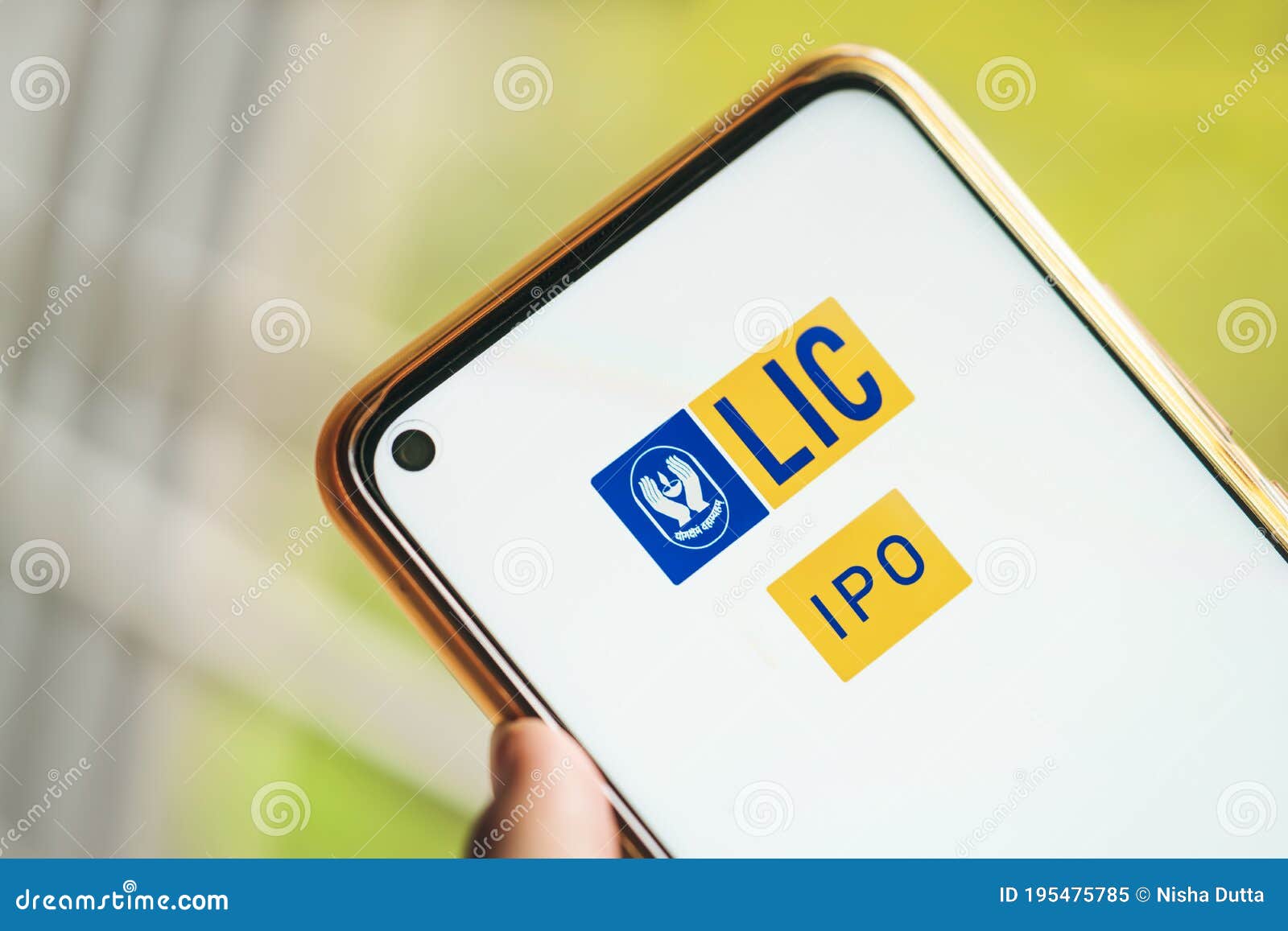 LIC IPO Logo Background Image Editorial Image - Image of health, display:  195475785
