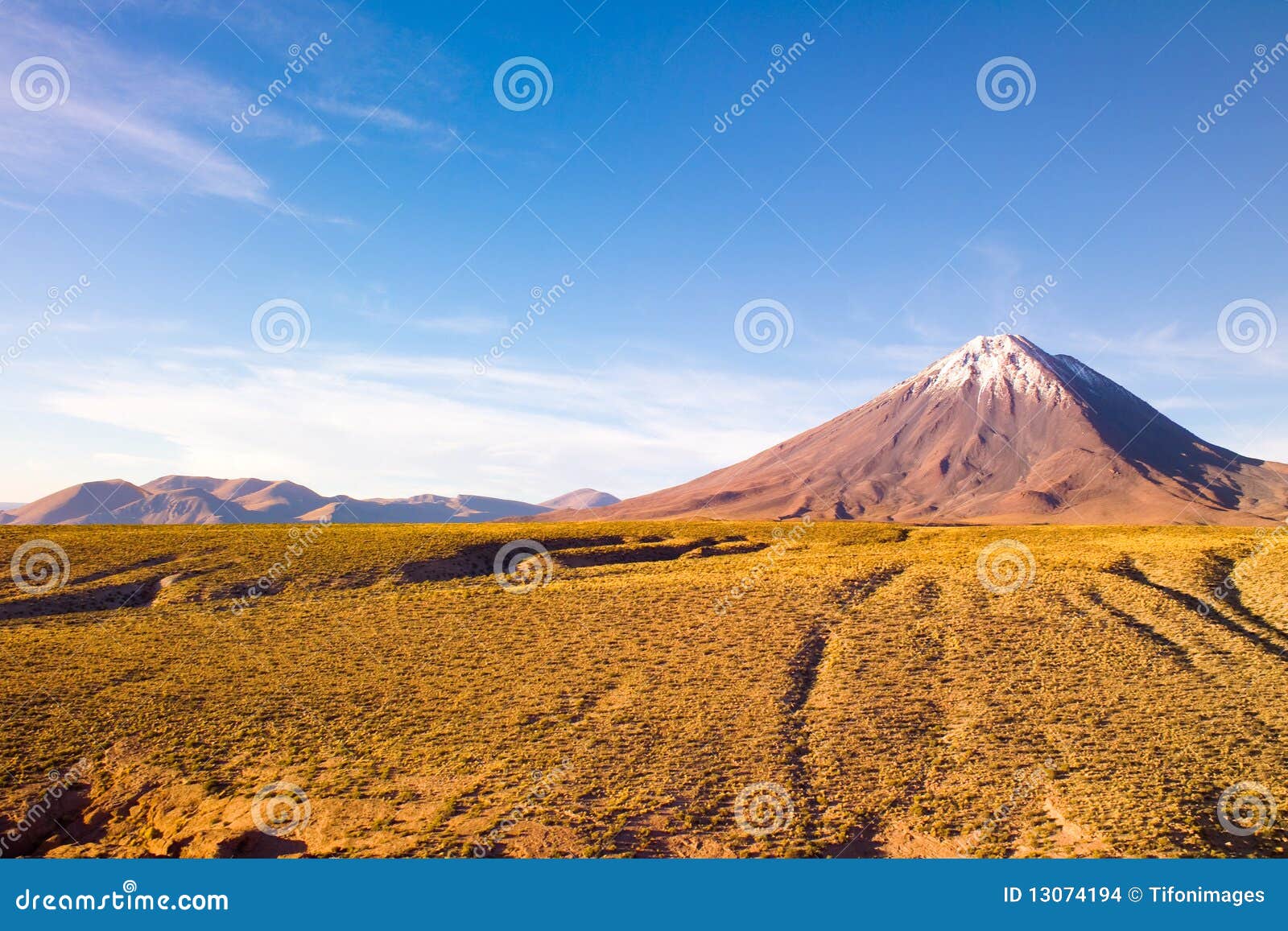 licancabur volcano at the altiplano