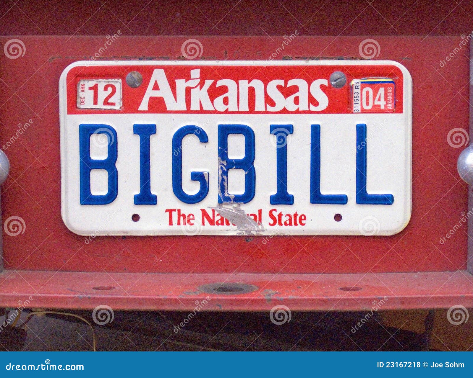 License Plate in Arkansas editorial stock photo. Image of conceit