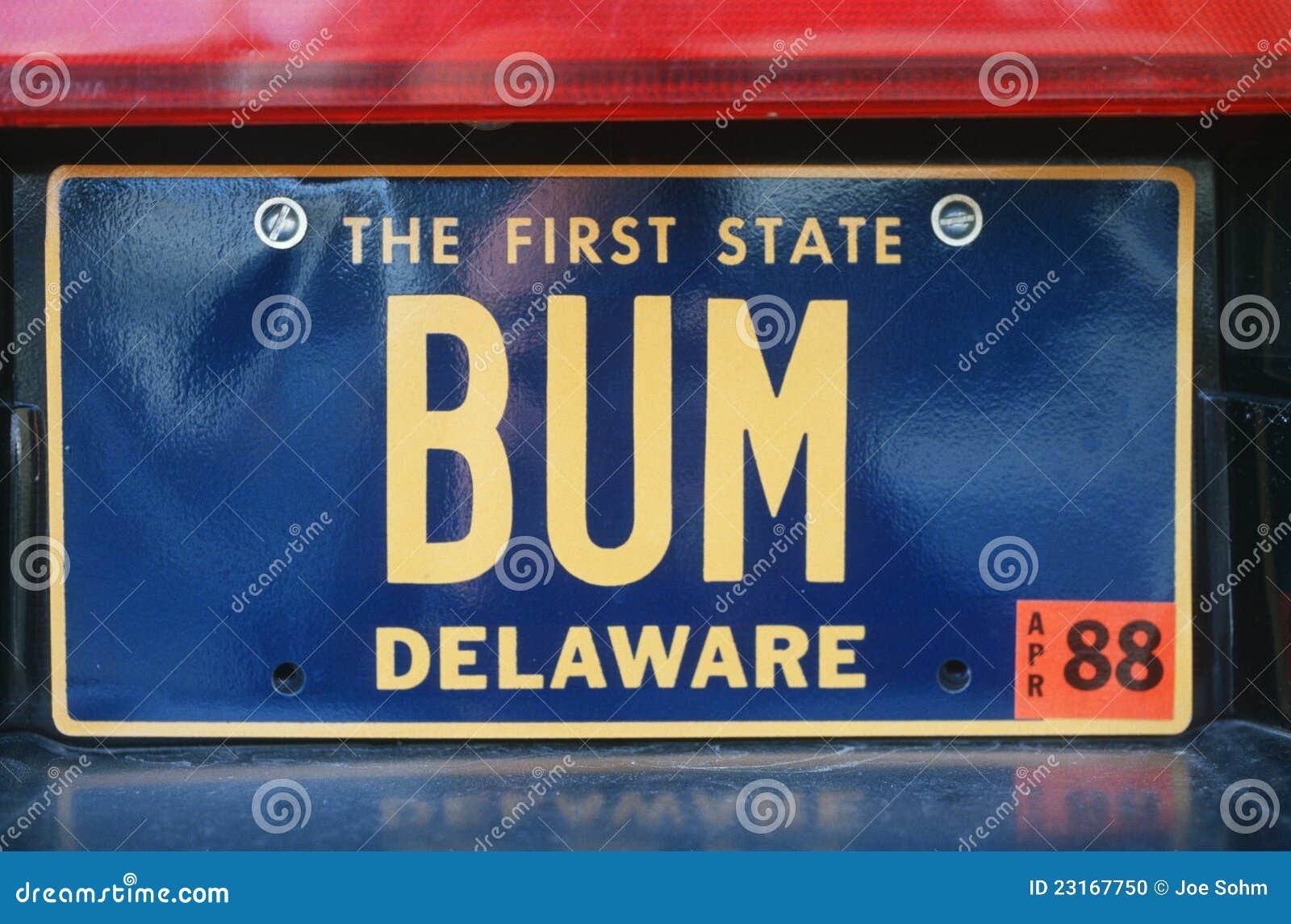 License Plate in Delaware editorial image. Image of plate 23167750