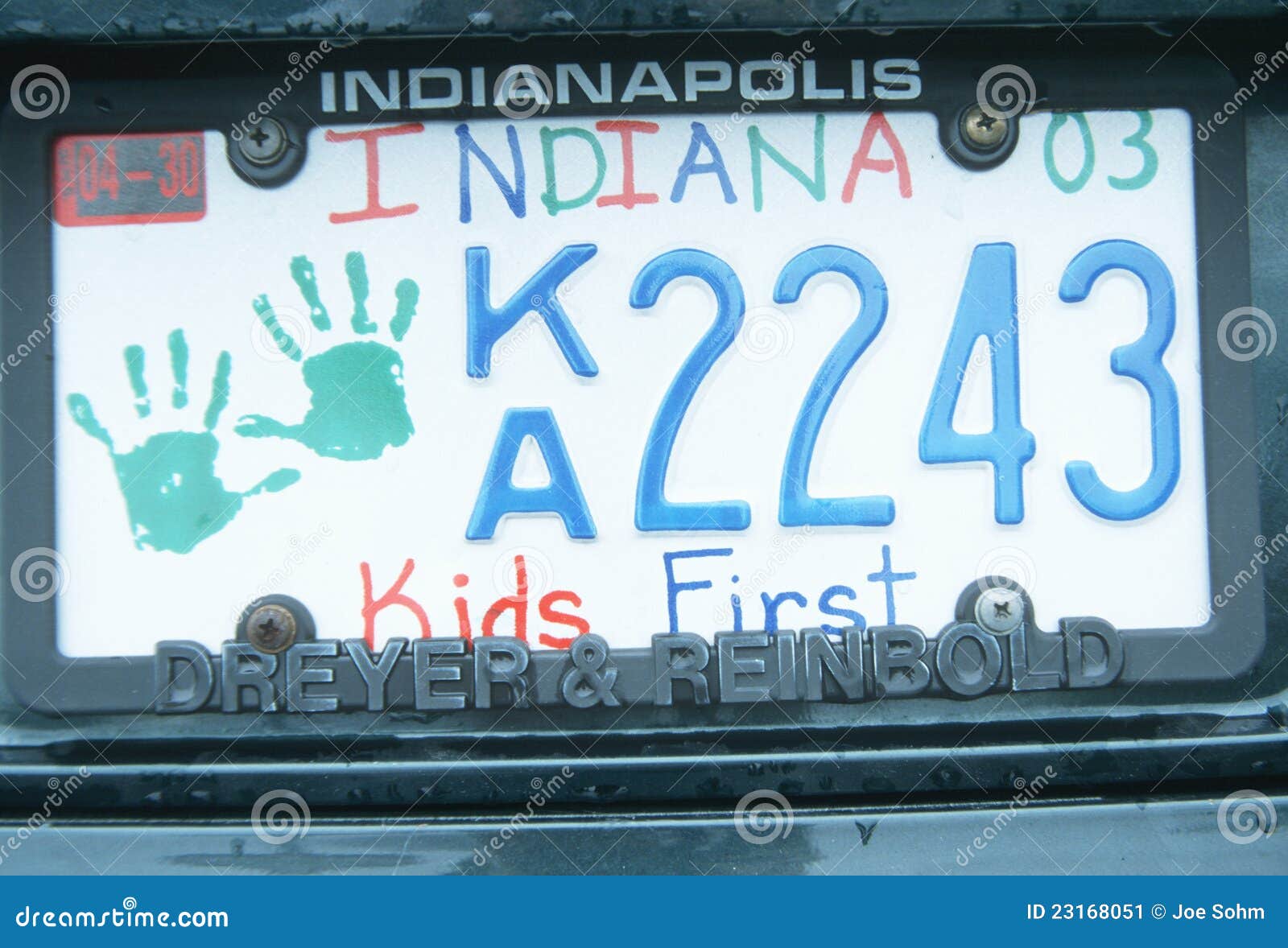 License Plate in Indiana editorial photo. Image of color 23168051