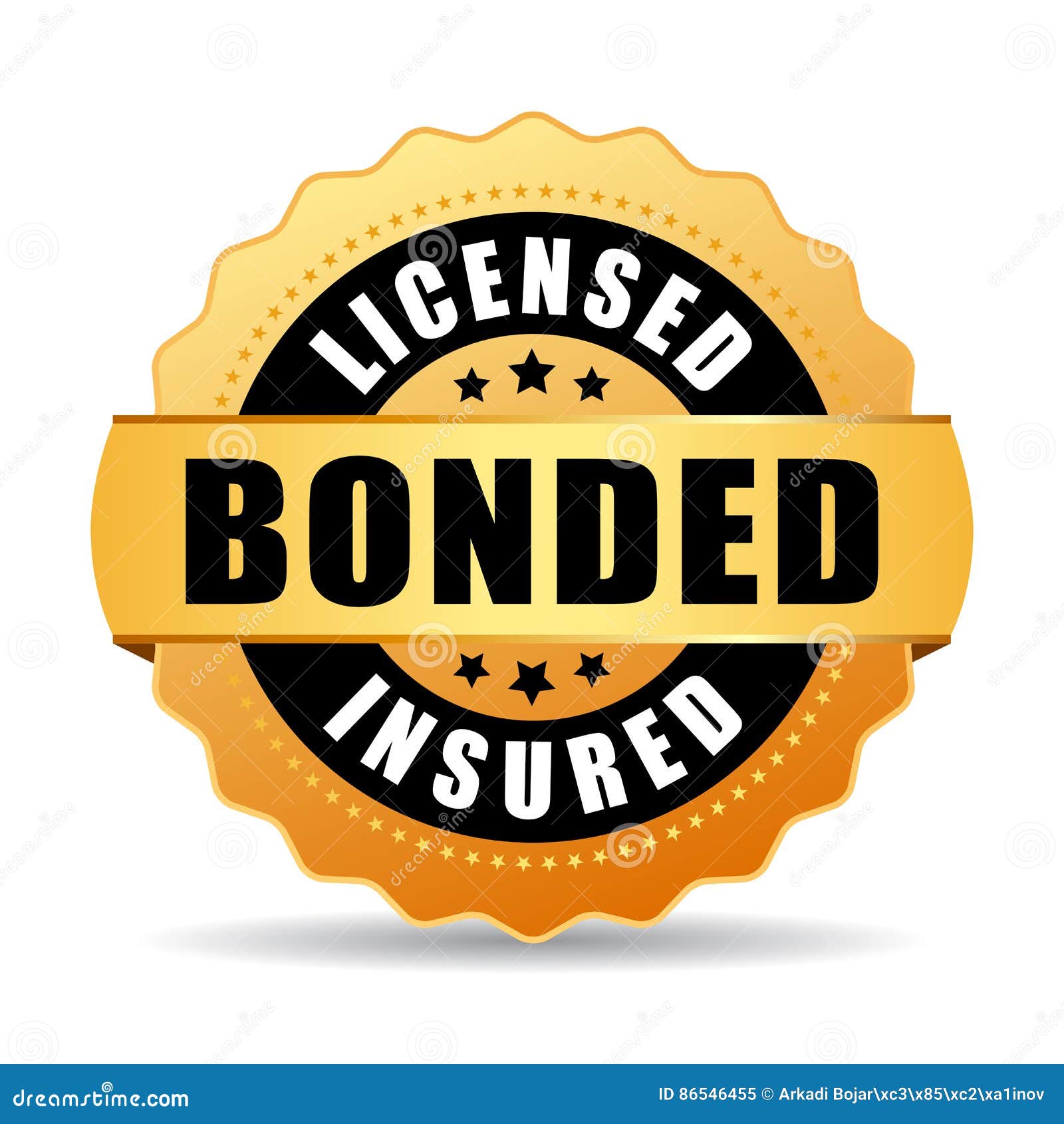 licensed bonded insured  icon