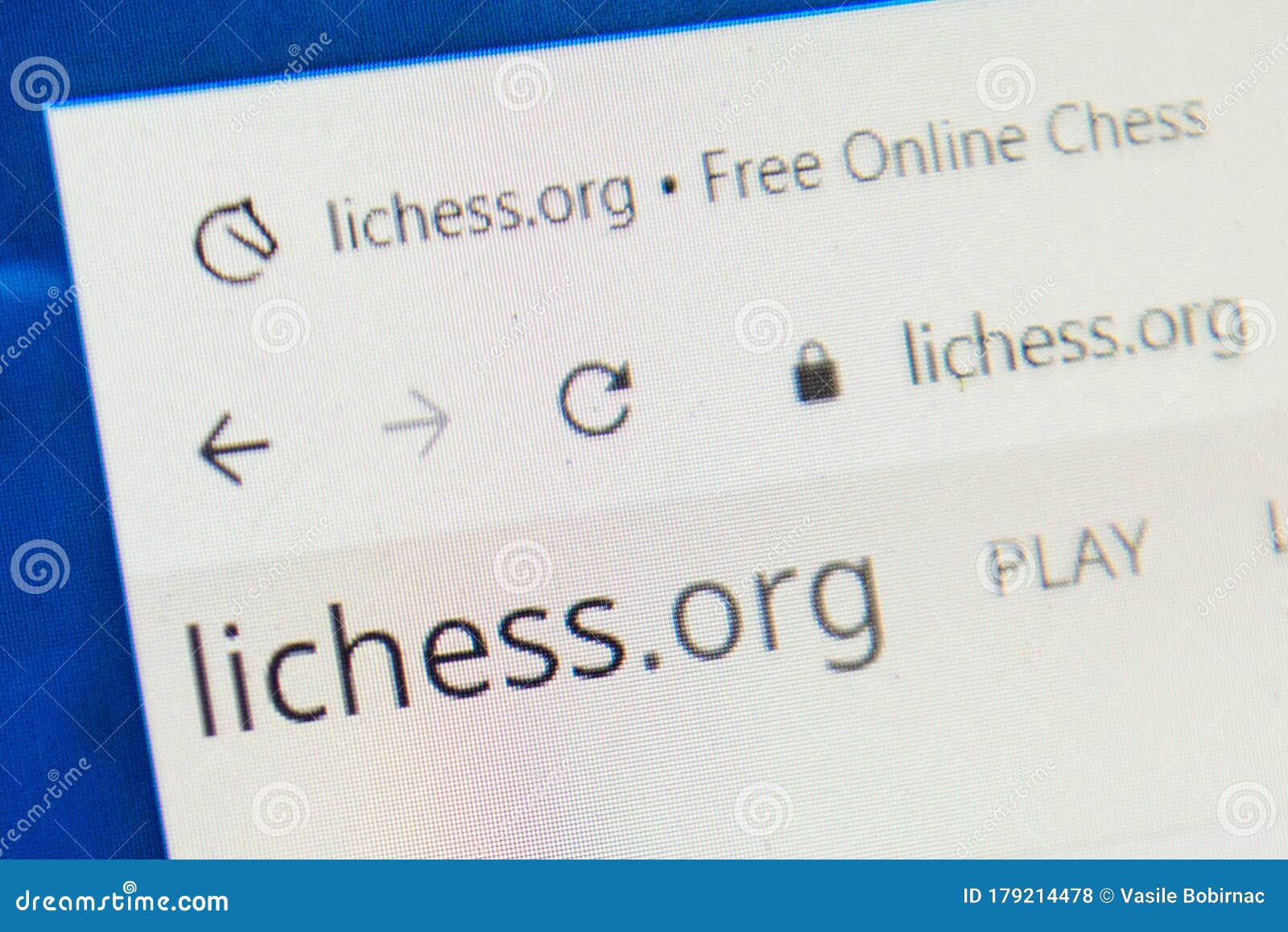 Lichess.org Web Site. Selective Focus. Editorial Stock Photo - Image of  connectivity, browser: 179214478