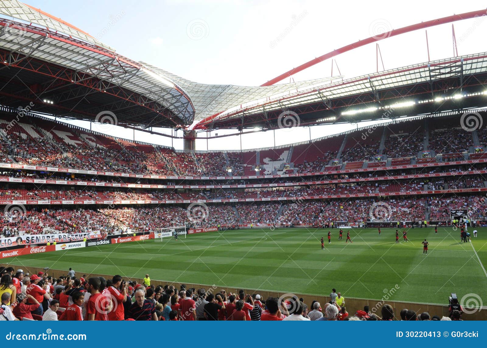 Het Stadion Of Estadio DA Luz Van Benfica Redactionele Stock Foto