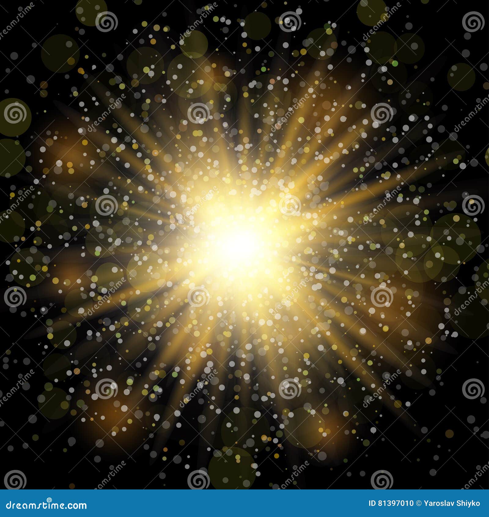 Download Lichteffekt Des Transparenten Blendenflecks Des Sonnenlichts Des Vektors Speziellen Grünes ...