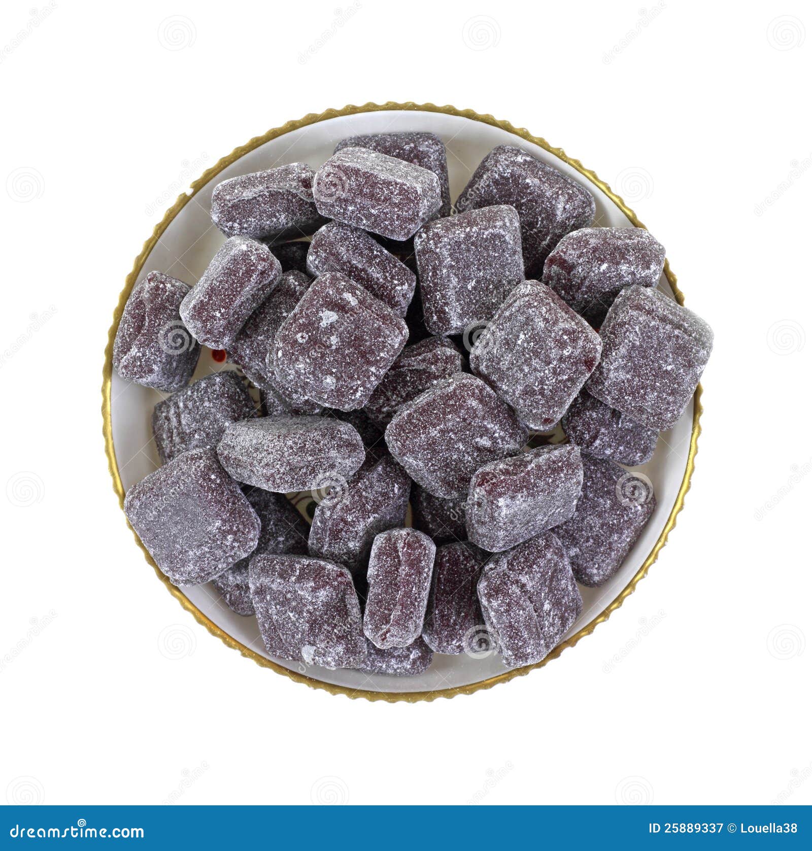 Licorice Hard Candy Squares In Dish Stock Image Image of sweet, view