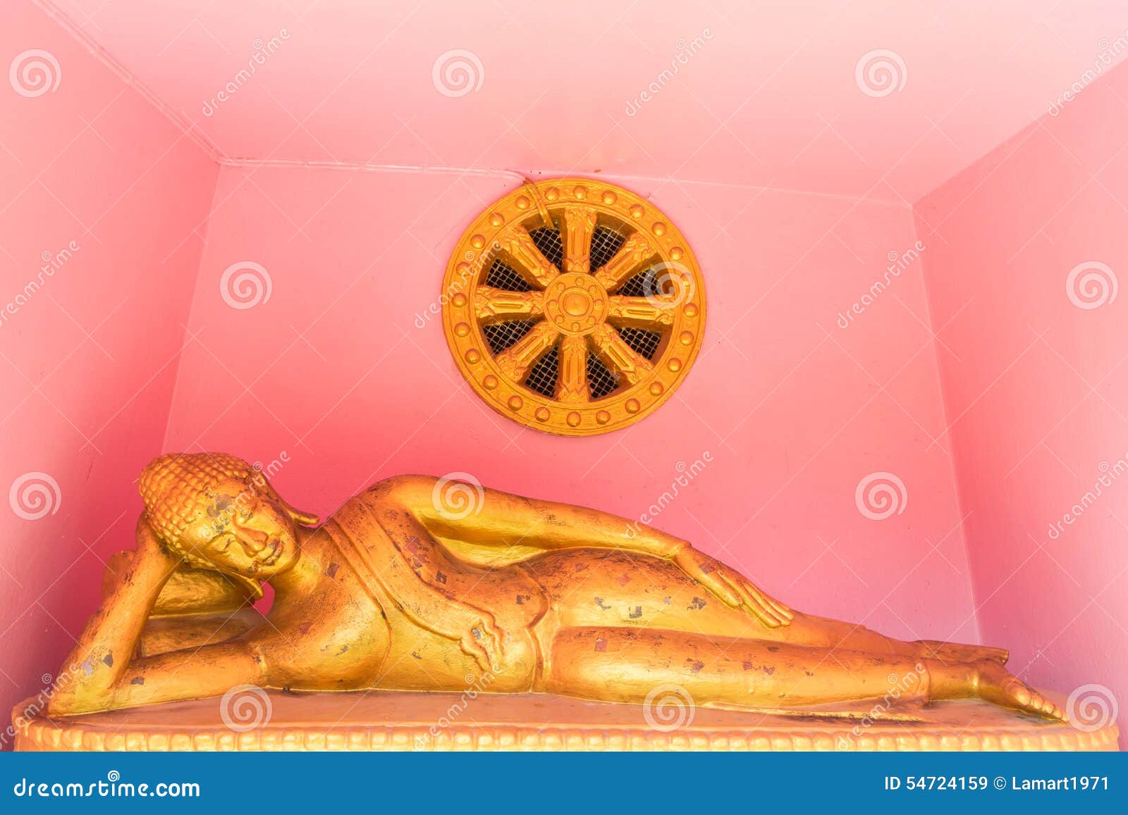 Lie down buddha statue stock image. Image of ancient 54724159