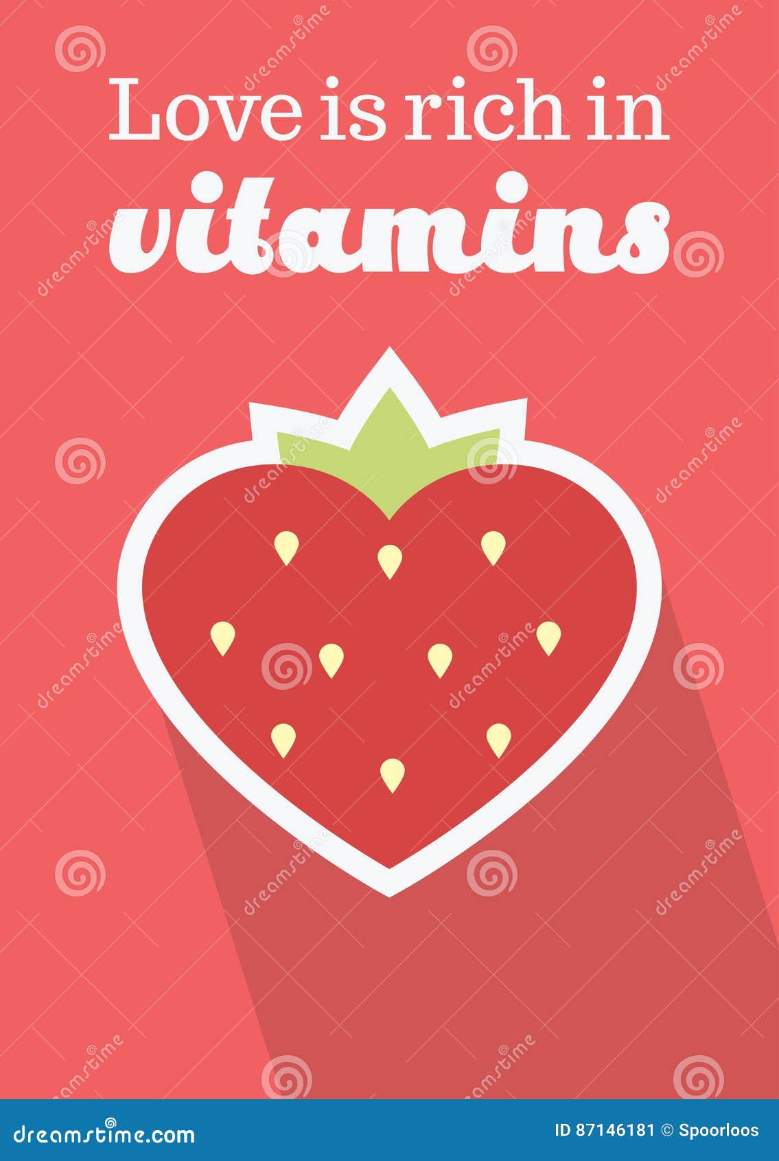 Liebe Ist In Den Vitaminen Reich Vektor Abbildung Illustration Von Vitaminen Liebe