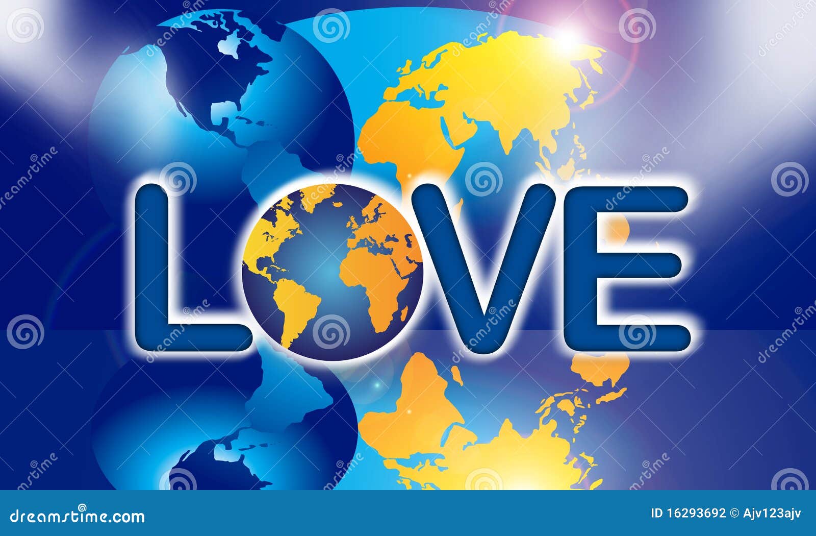 Die Welt Stock Abbildung Illustration von