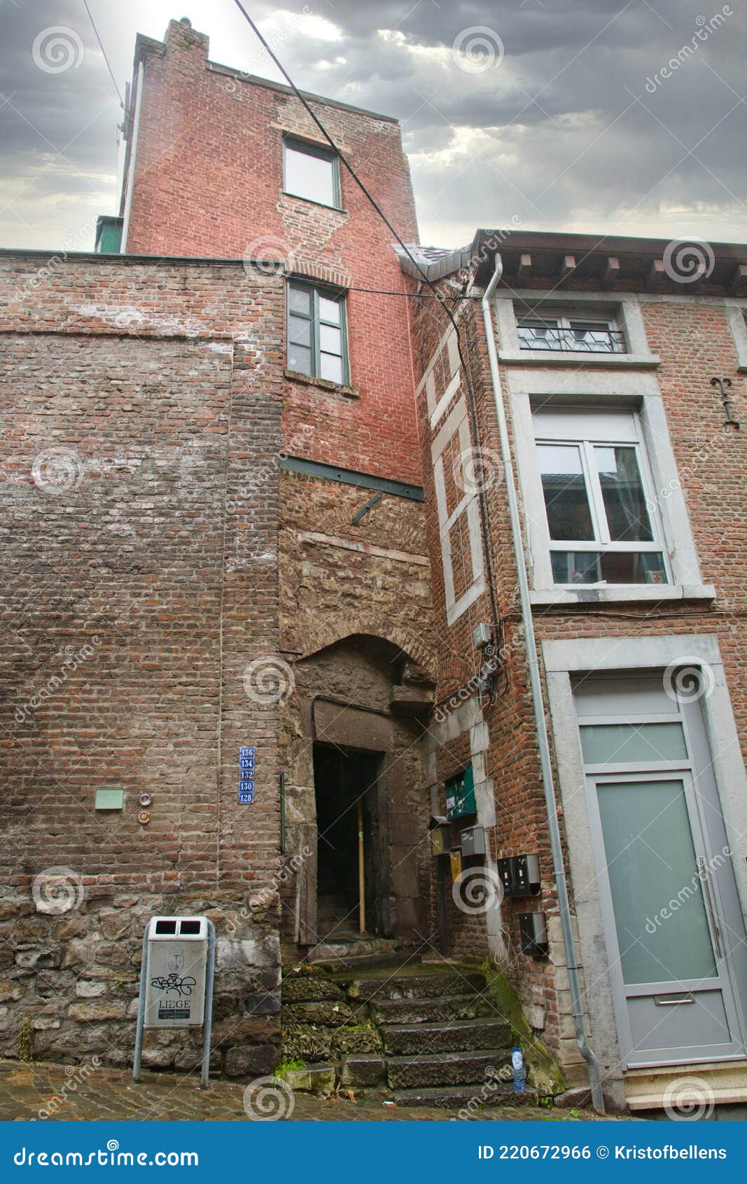 Fausse Porte or False Door Which is Typical at Rue Pierreuse in Liege ...