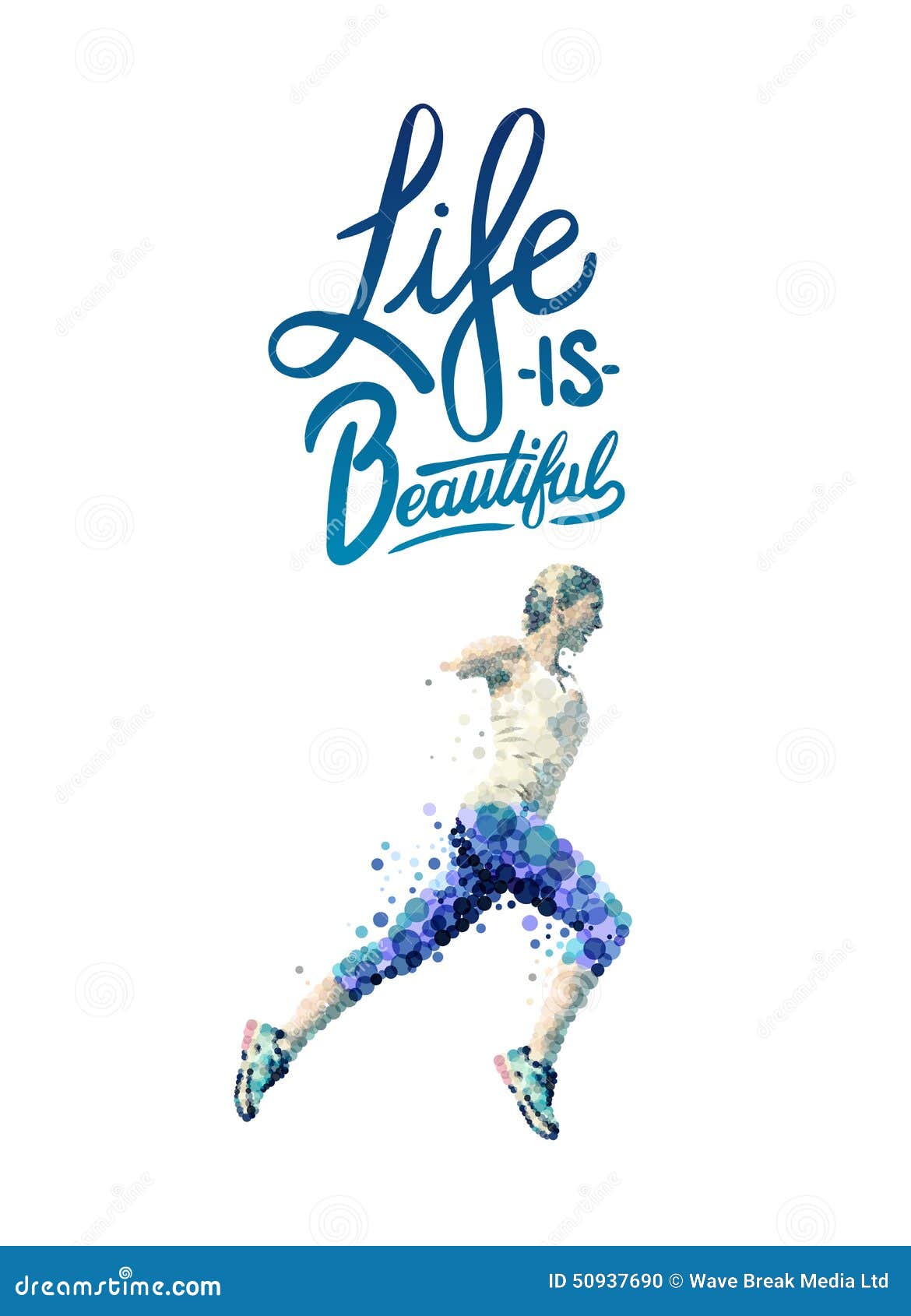 Life is beautiful vector stock vector. Illustration of computer 50937690