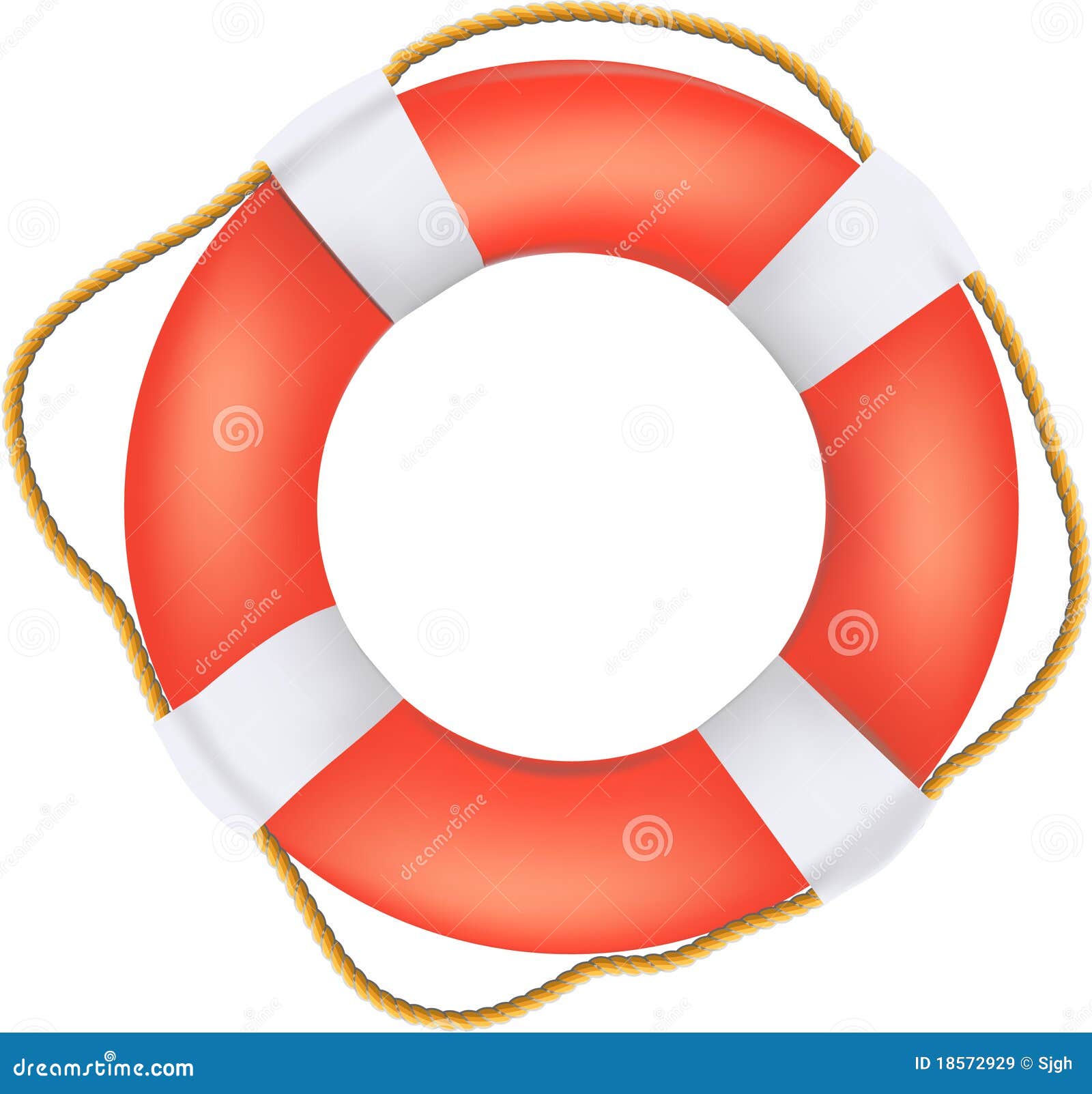Life Buoy Preserver With Rope Royalty Free Stock Images Image 18572929