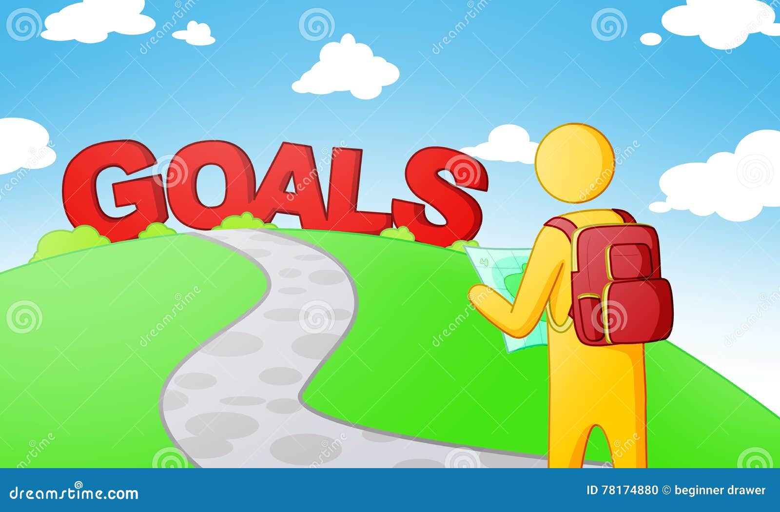 Life goals stock illustration. Illustration of goals 78174880