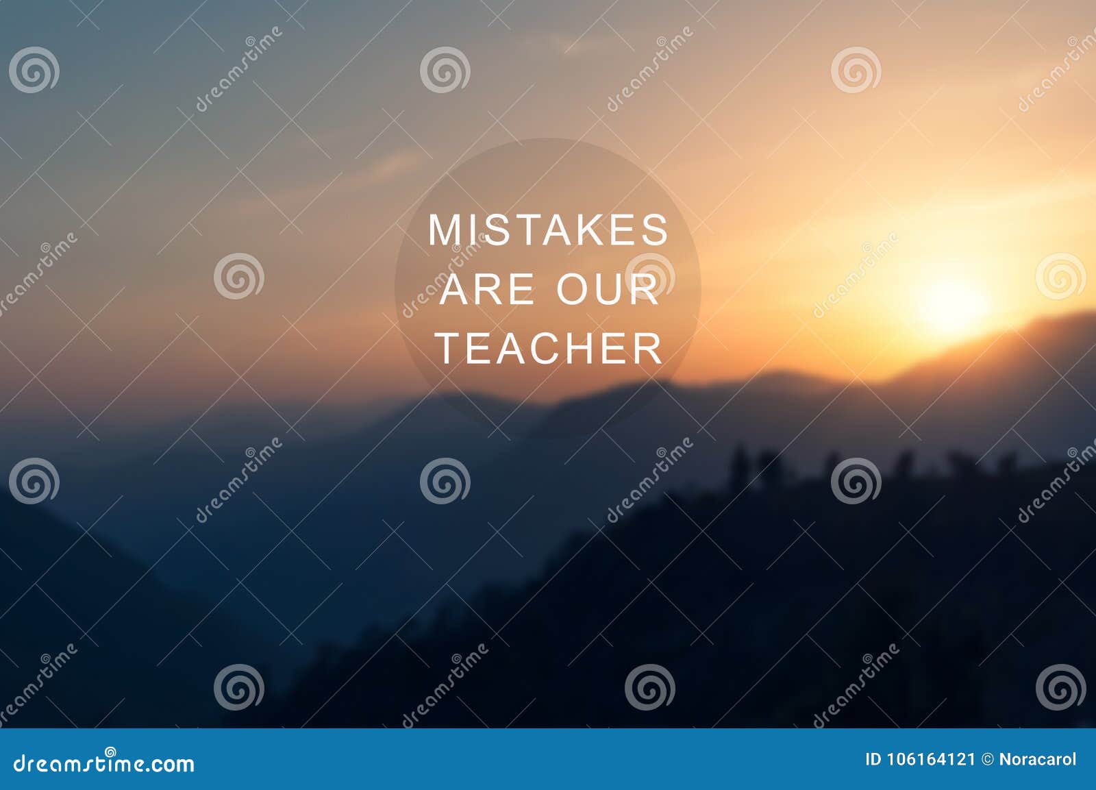 mistakes are our teacher