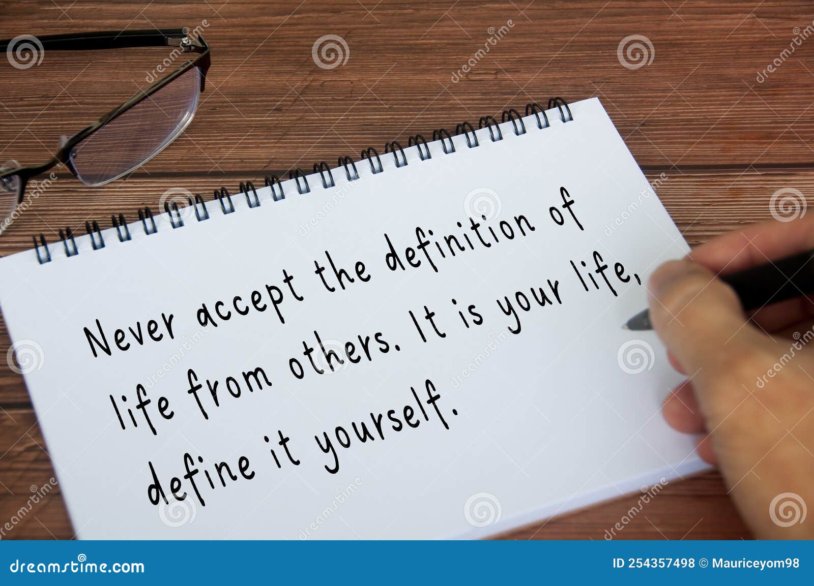 Life Inspirational Quote about Definition of Life. Inspirational