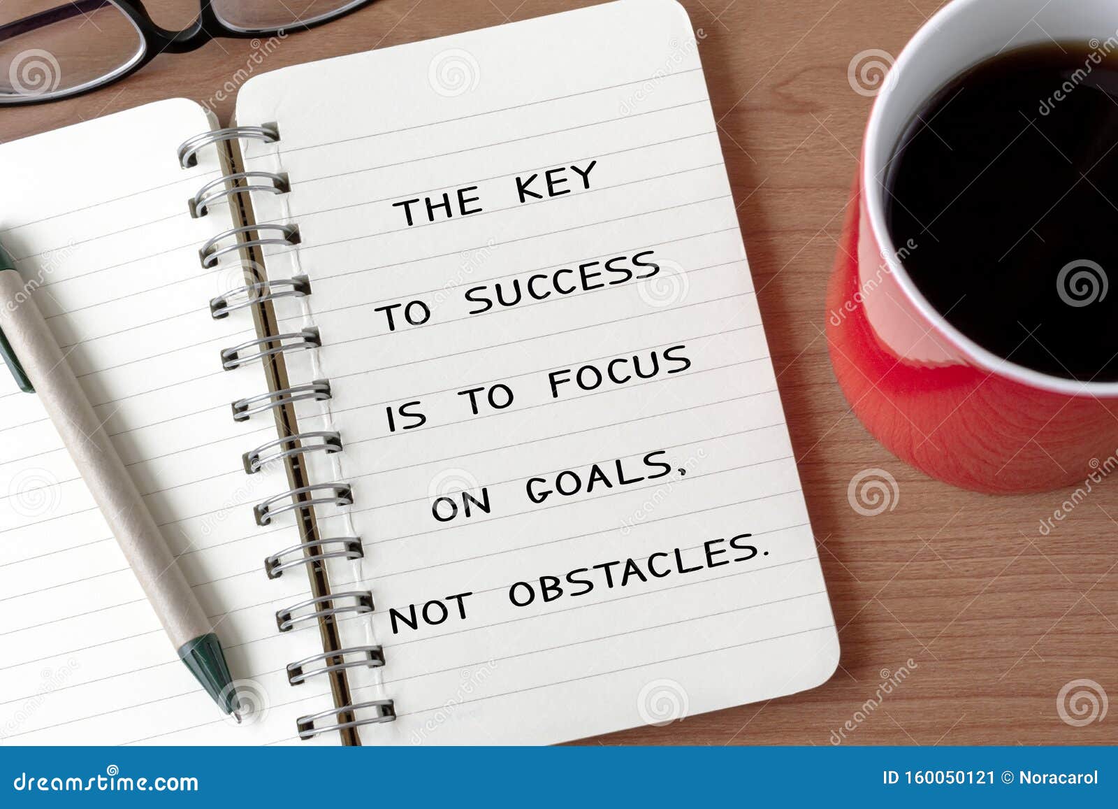 life inspirational quote - the key to success is to focus on goals. not obstacles