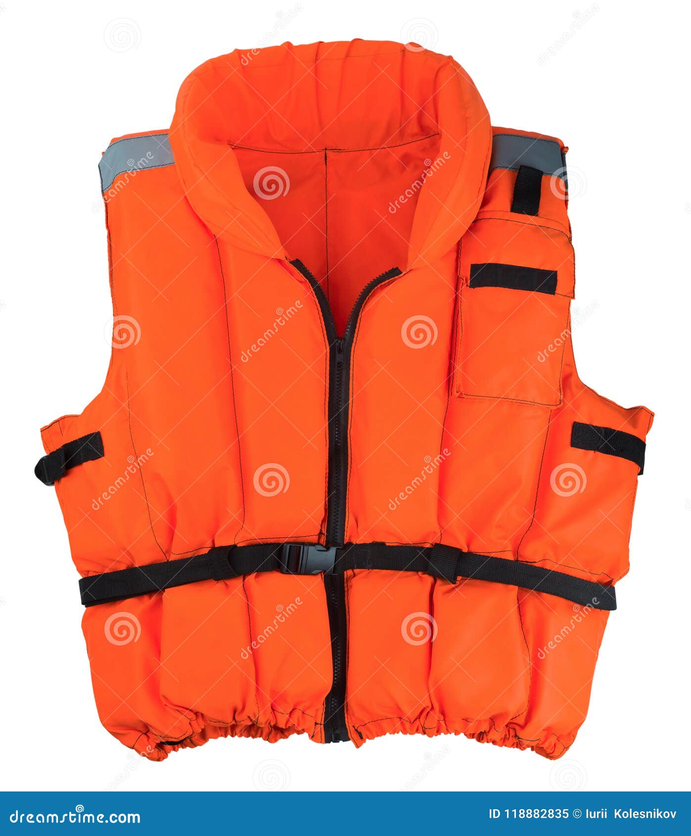 Life Jacket Isolated on White Background Stock Image Image of rescue