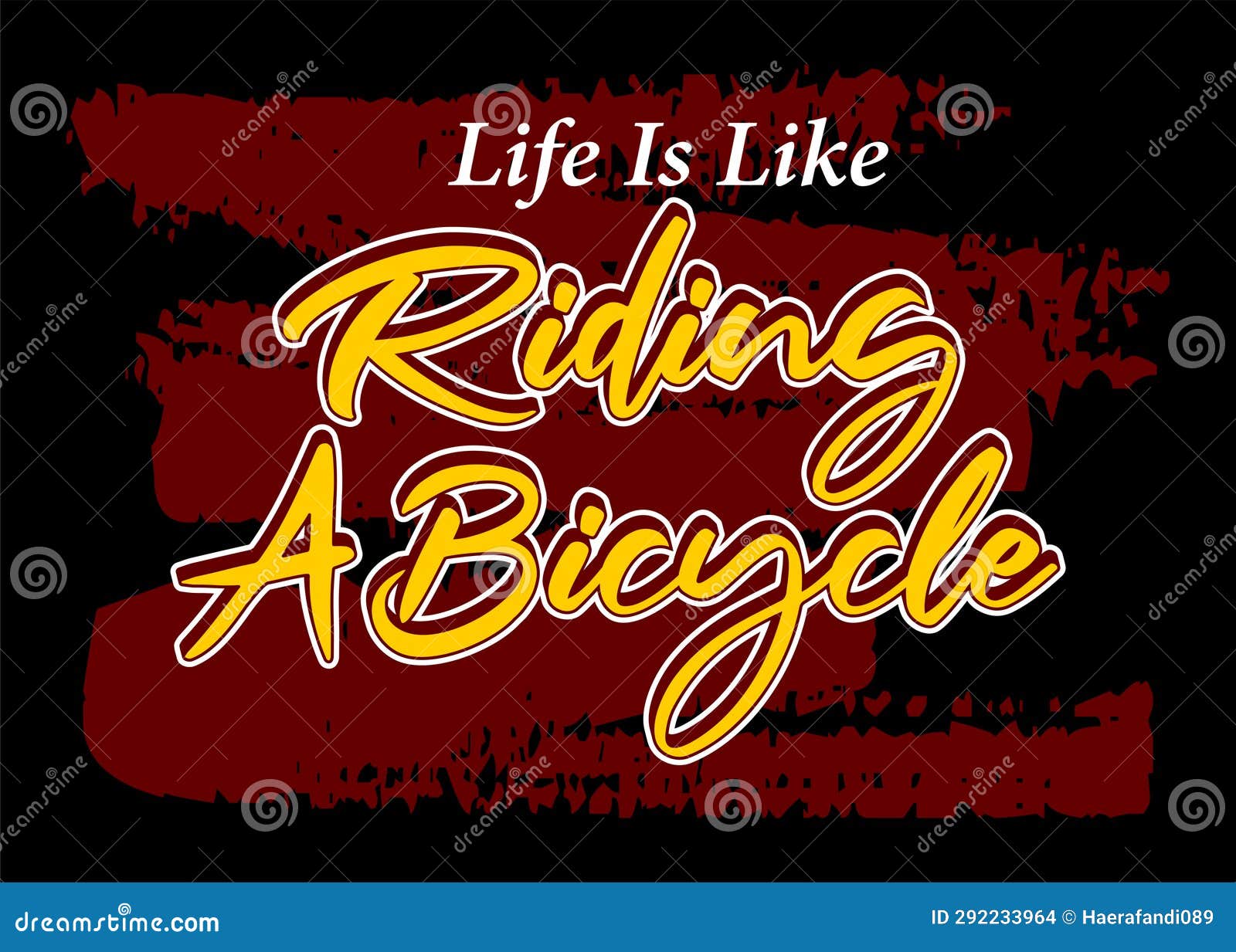 Life is Like Riding a Bicycle Short Phrases Motivational Hand Drawn Life is Like Riding a Bicycle Short Phrases Motivational Hand Drawn
