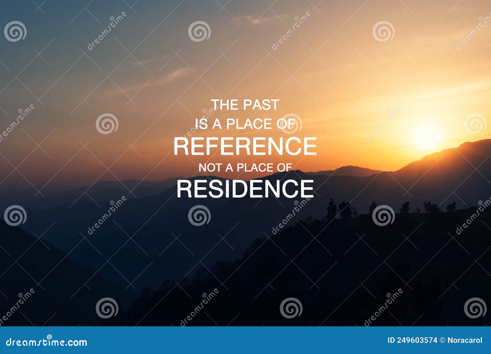 Life Motivational Quotes the Past is a Place of Reference Not a Place