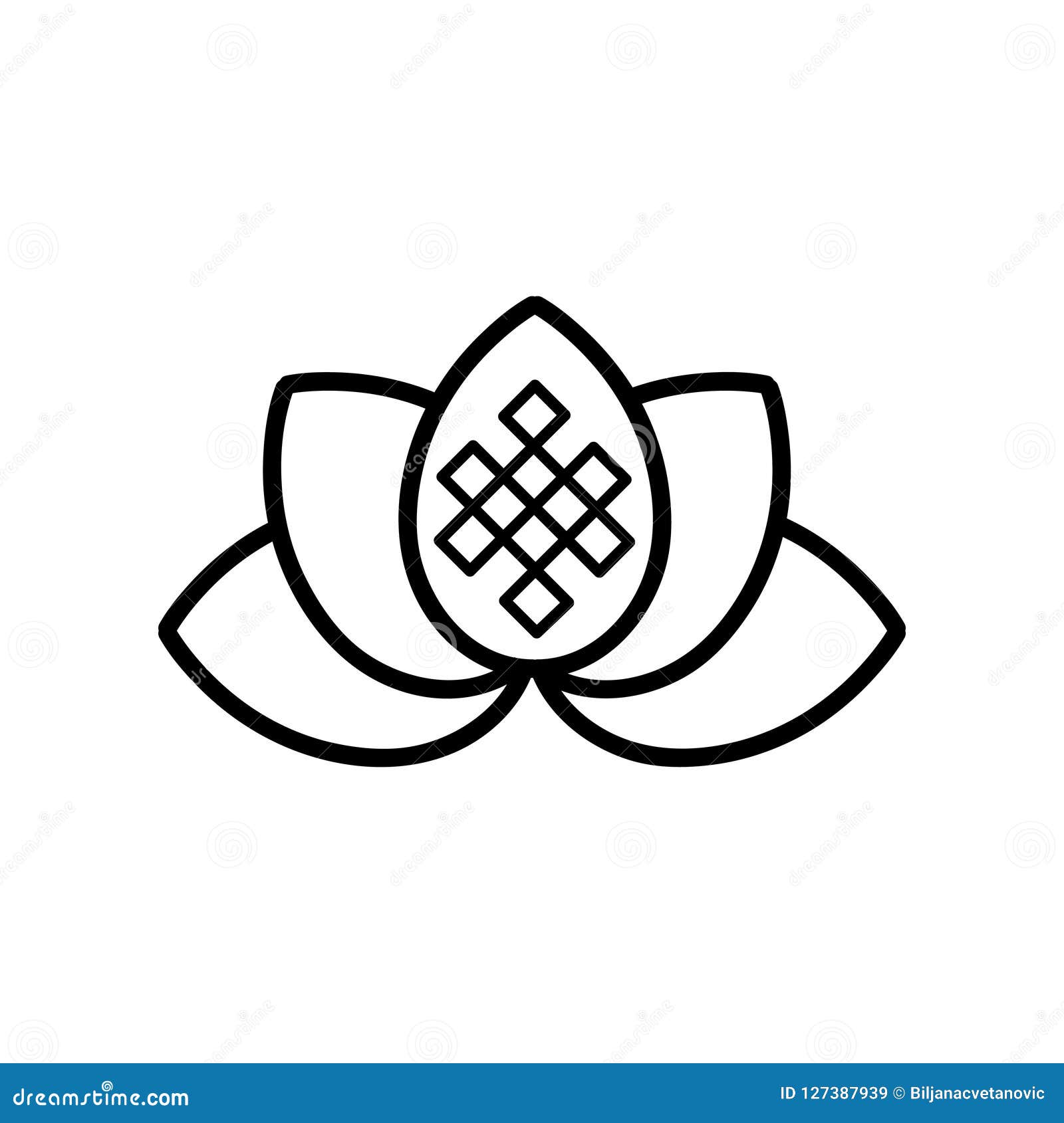 Download Life path lotus flower stock vector. Illustration of lotus ...