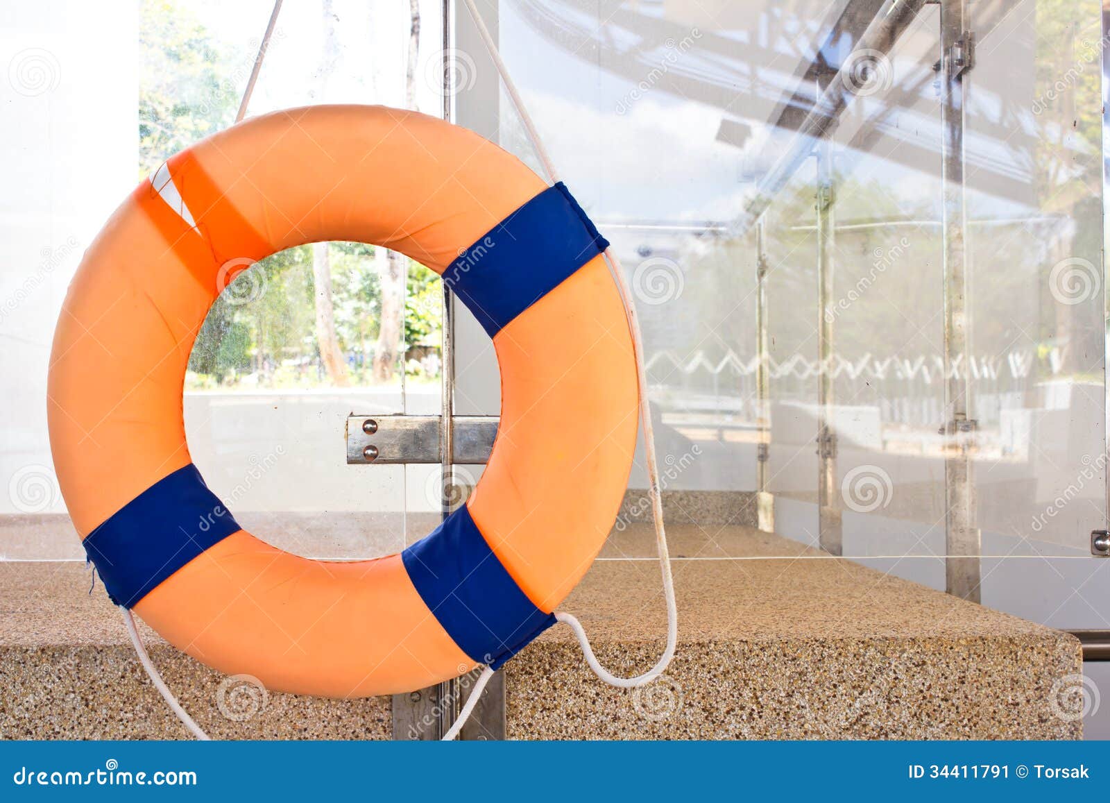 Life preserver floating stock image. Image of preserve 34411791