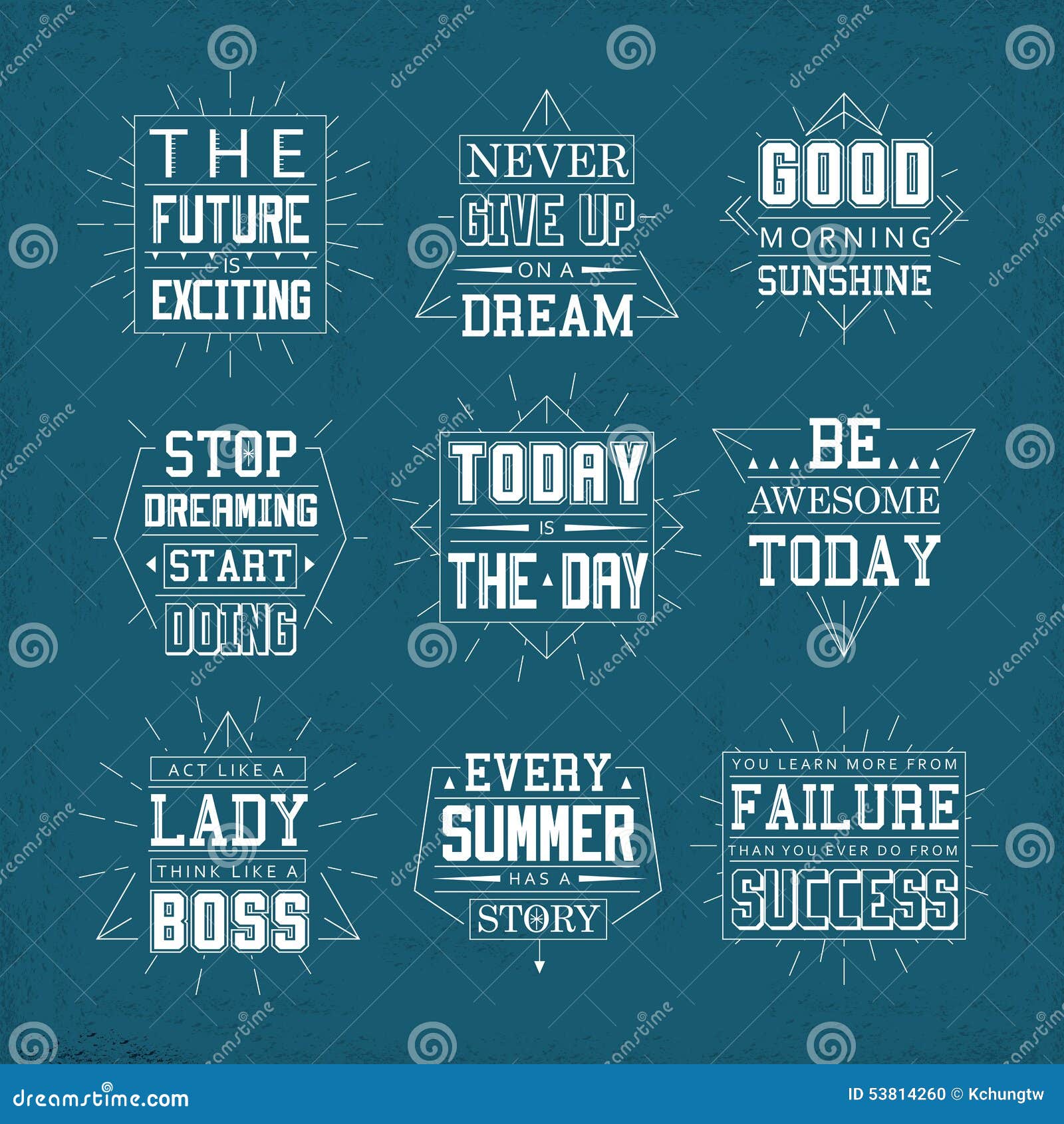 Life quotes set stock vector. Illustration of awesome - 53814260