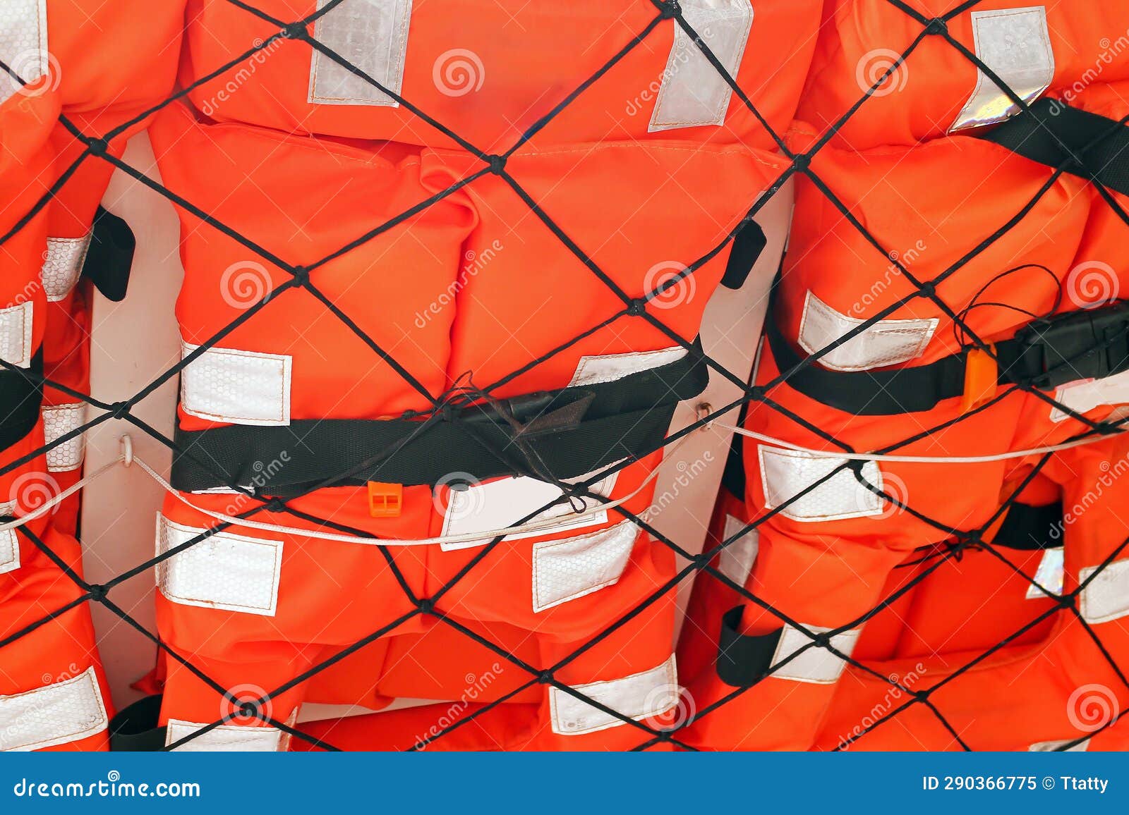 Life Vests Attached To a Boat Stock Image Image of boat, safe 290366775